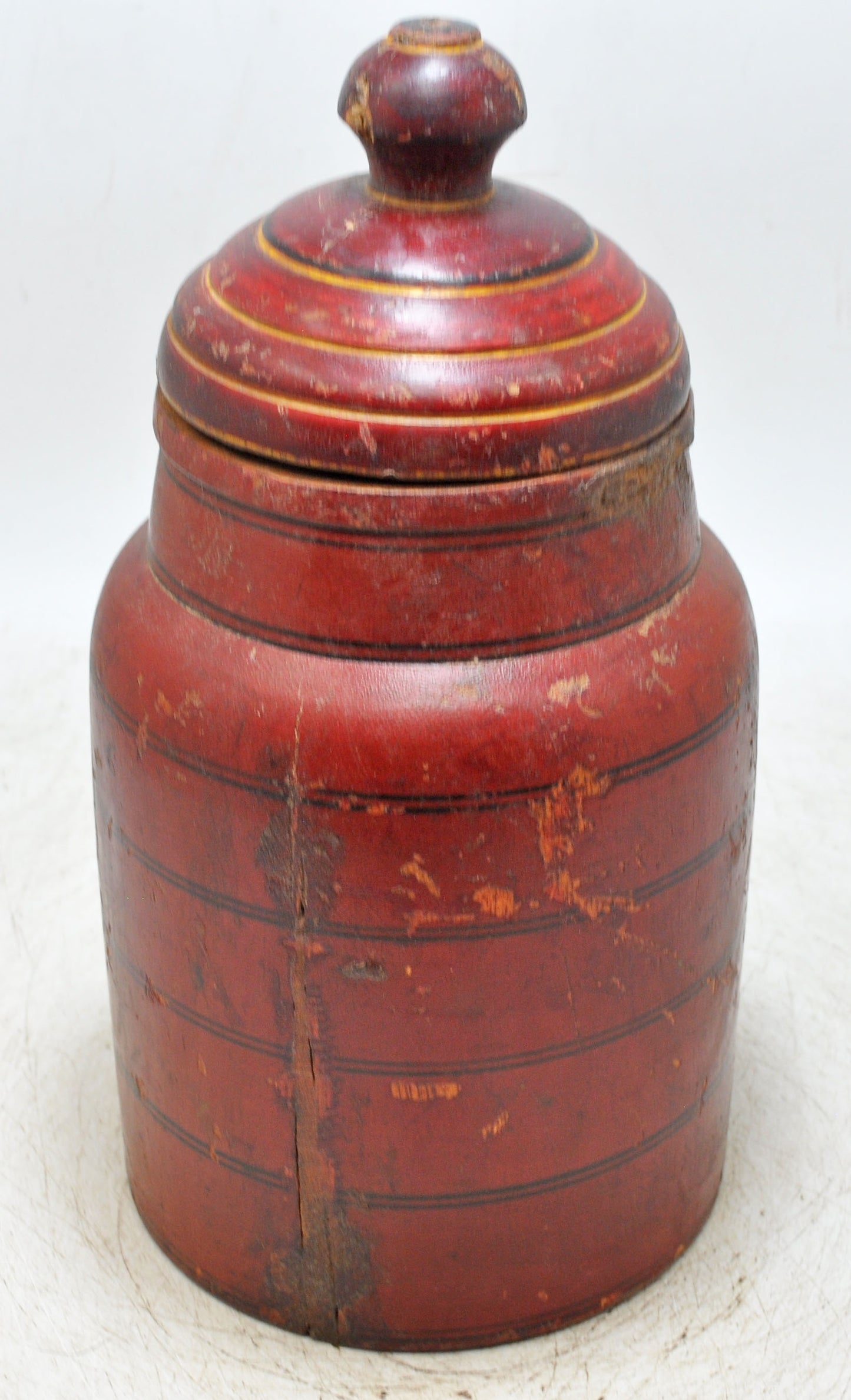 Vintage Wooden Wall Lacquer Painted Candy Box Original Old Hand Crafted