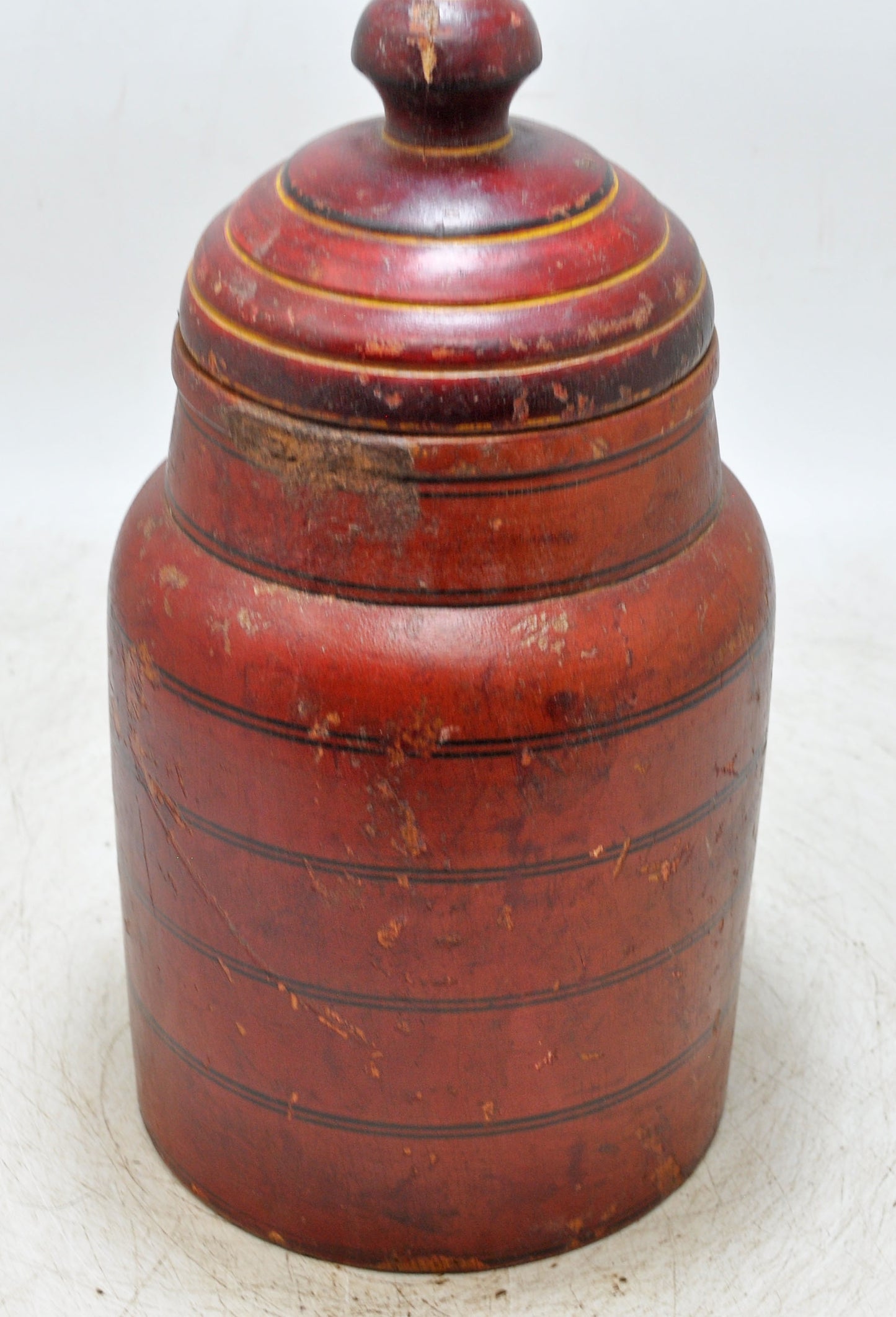 Vintage Wooden Wall Lacquer Painted Candy Box Original Old Hand Crafted