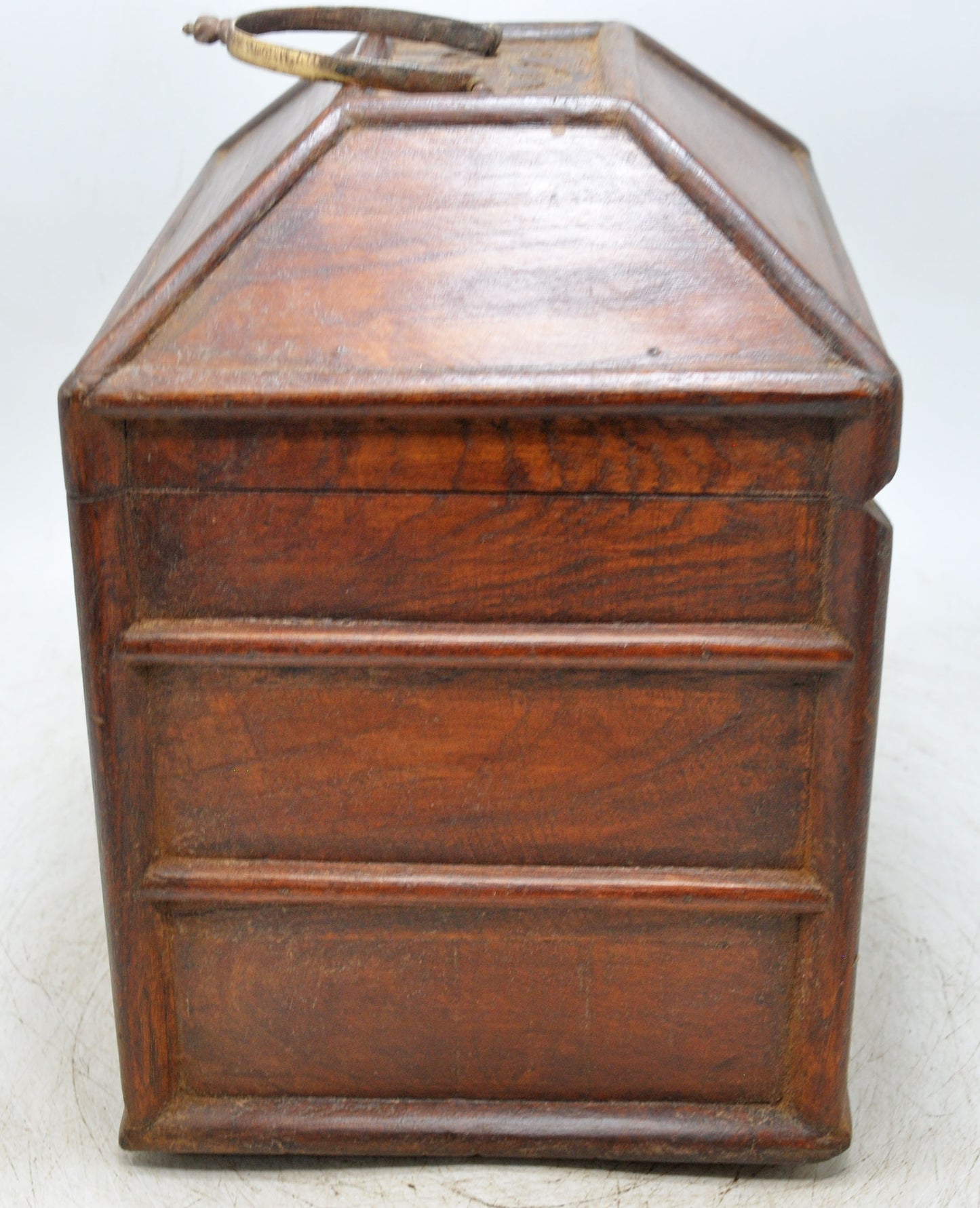Vintage Wooden Storage Box With 2 Drawers Original Old Hand Crafted