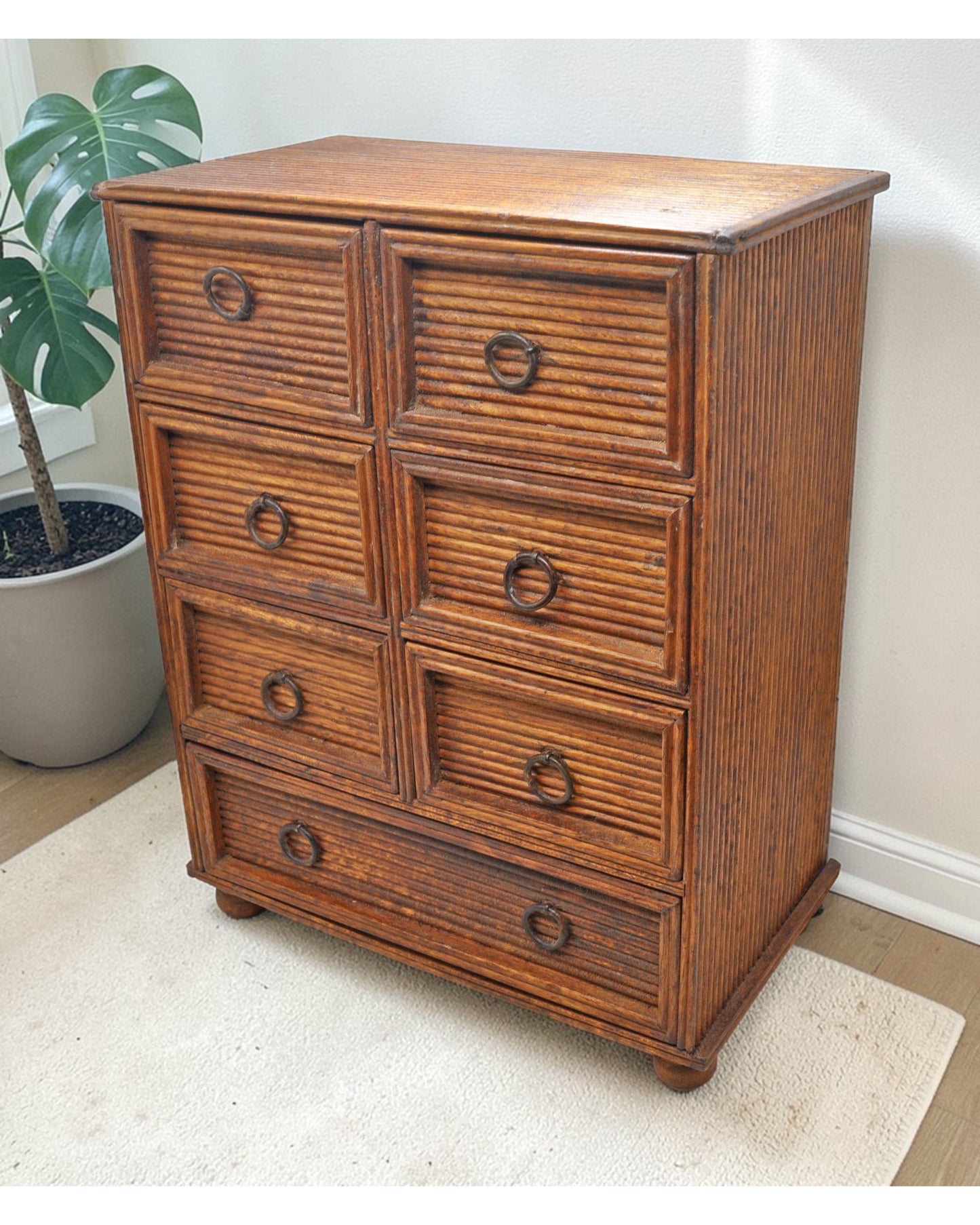 Vintage Wooden Storage Drawers Chest Box Original Old Hand Crafted