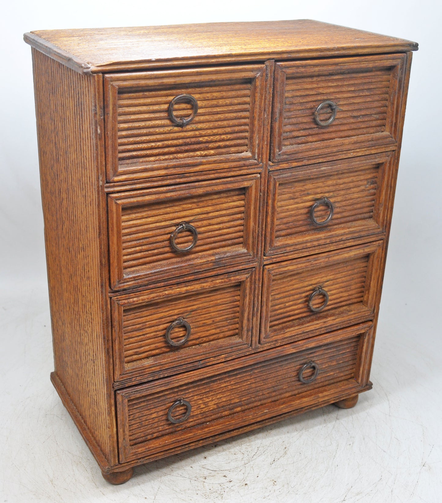Vintage Wooden Storage Drawers Chest Box Original Old Hand Crafted