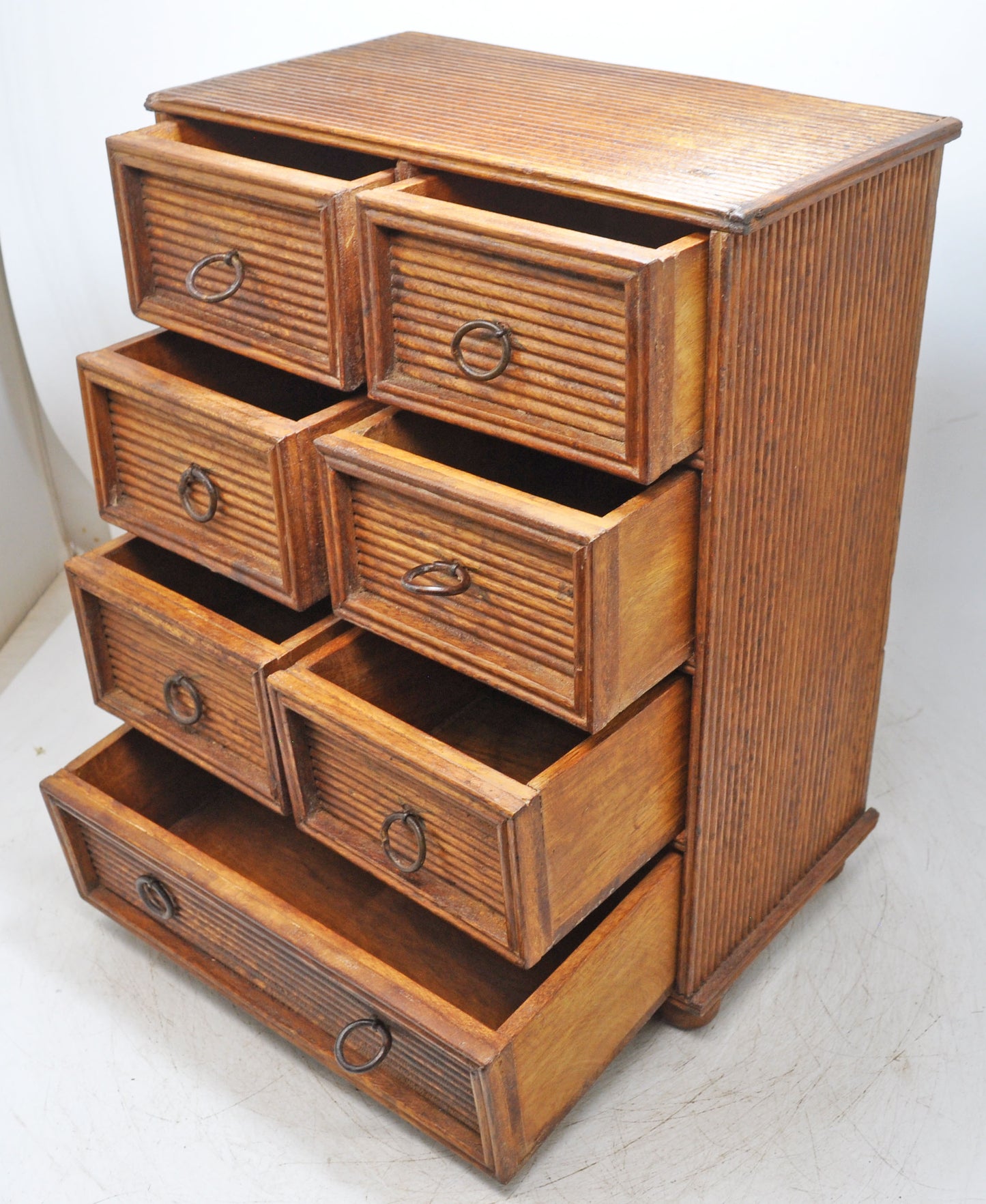 Vintage Wooden Storage Drawers Chest Box Original Old Hand Crafted