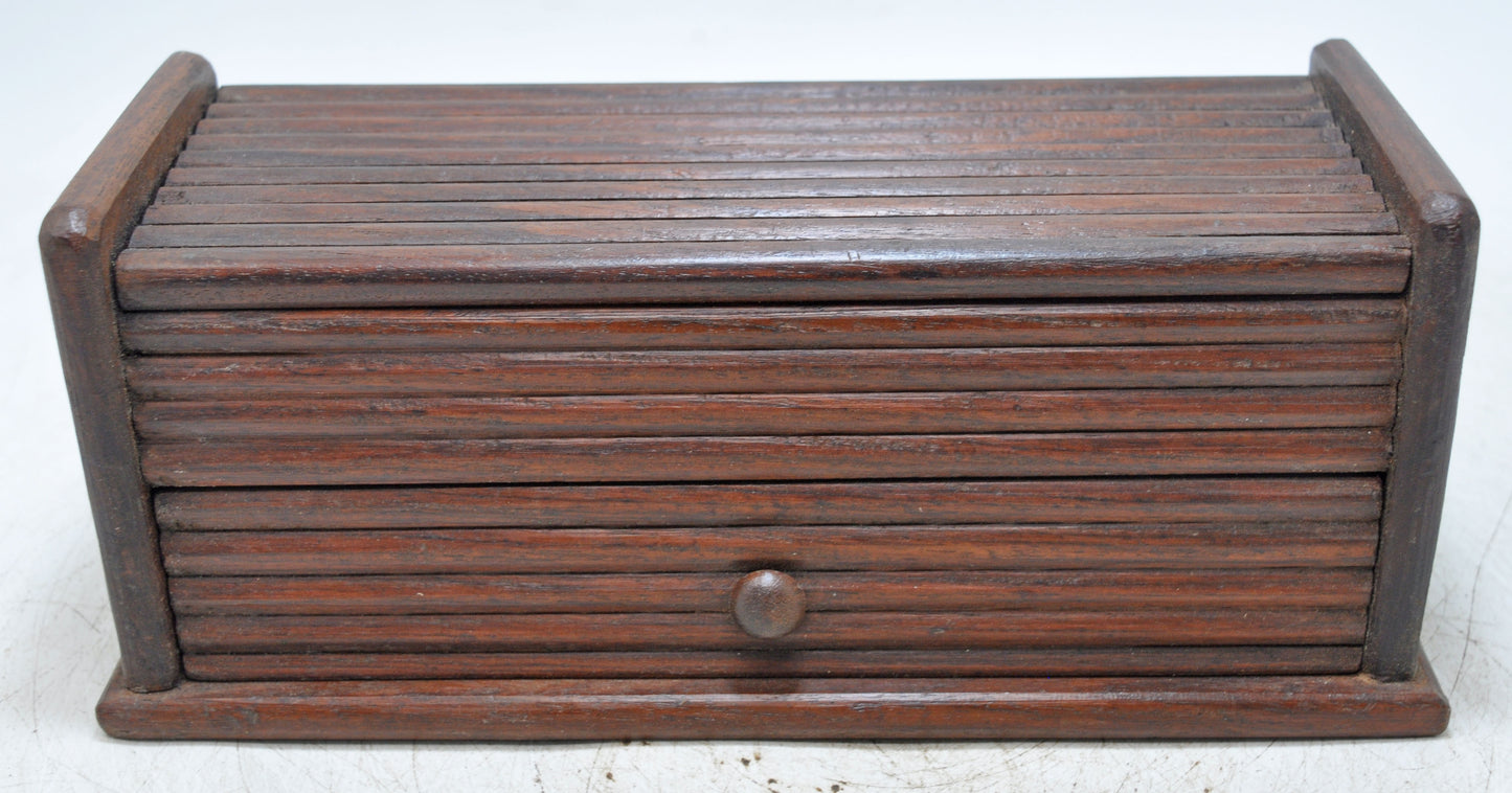 Vintage Wooden Pencil Stationary Box Original Old Hand Crafted