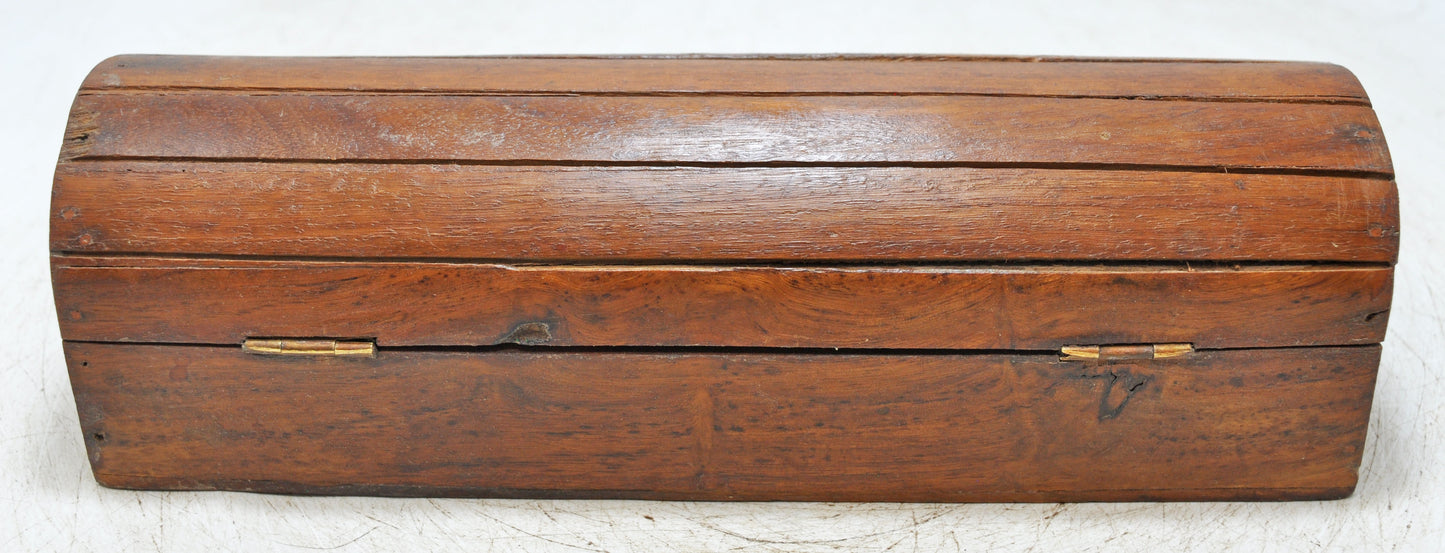 Vintage Wooden Pencil Stationary Box Original Old Hand Crafted
