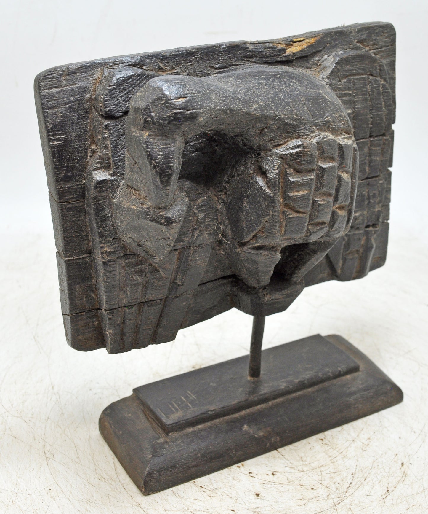 Antique Wooden Eagle Bird Figurine Original Old Hand Carved