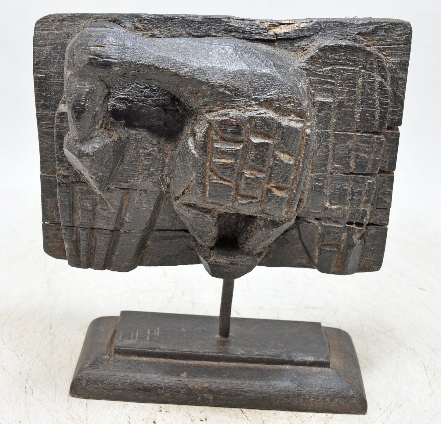 Antique Wooden Eagle Bird Figurine Original Old Hand Carved