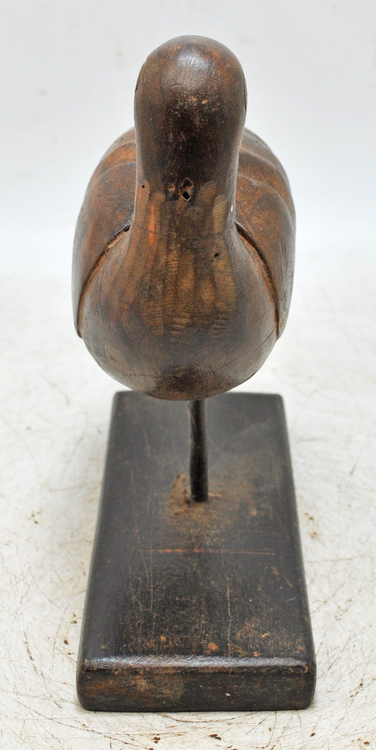Vintage Wooden Bird Figurine Original Old Hand Carved