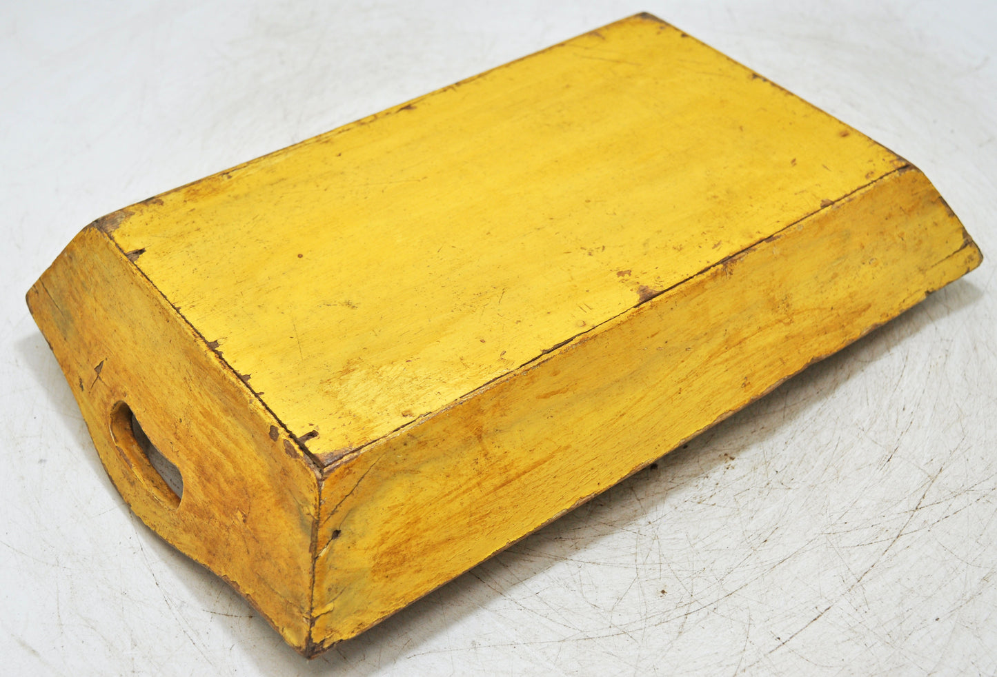 Vintage Wooden Serving Tray Original Old Hand Crafted Painted