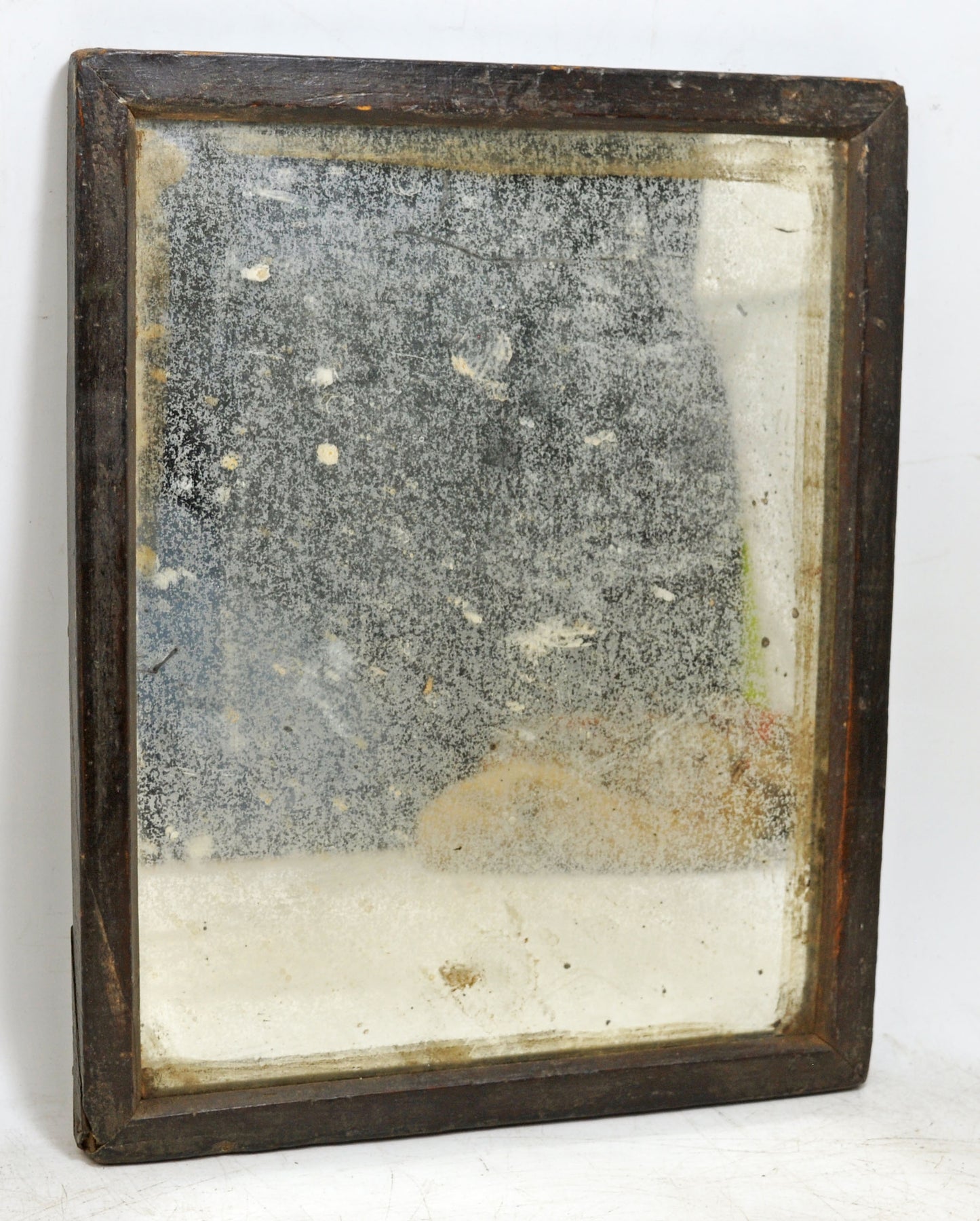 Antique Wooden Wall Décor Mirror Frame Original Old Hand Crafted