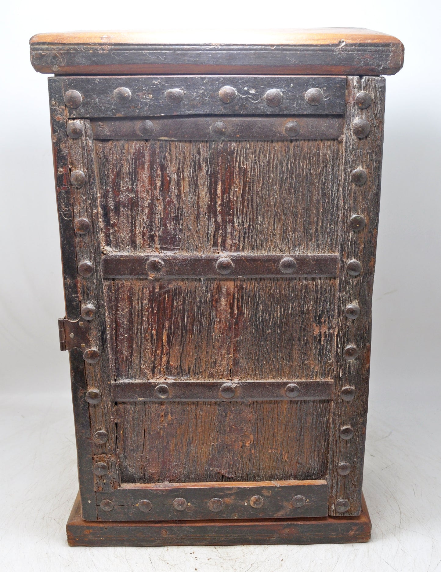 Antique Wooden Mini Storage Cabinet Original Old Fine Hand Crafted