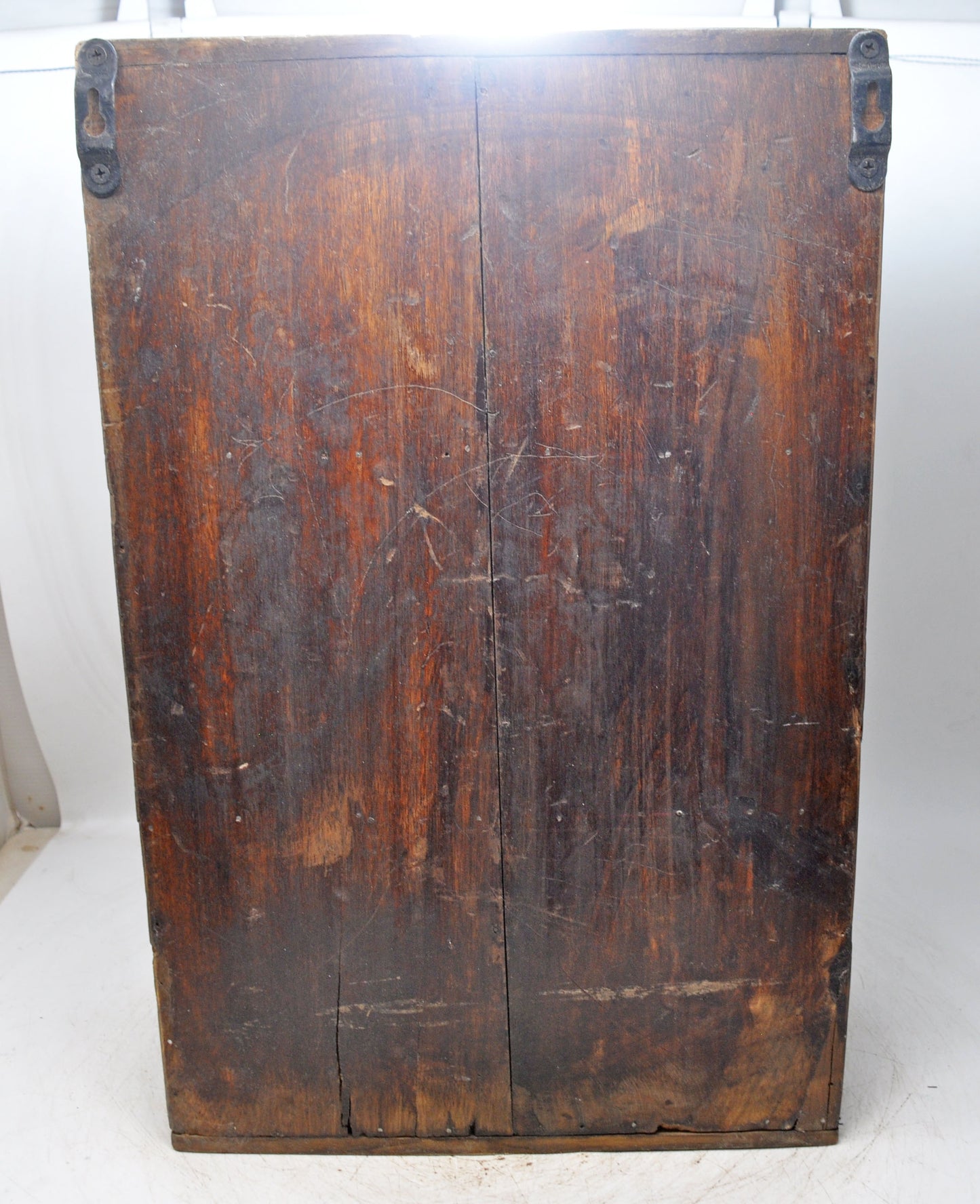 Antique Wooden Mini Storage Cabinet Original Old Fine Hand Crafted Brass Fitted