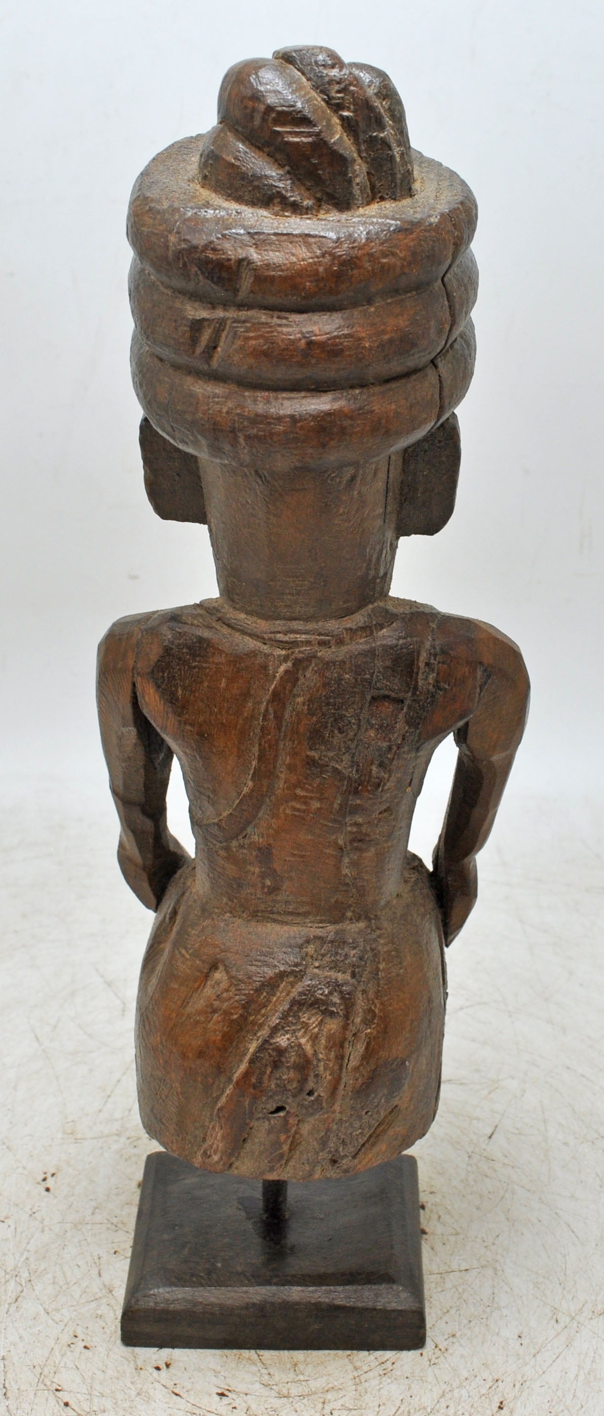 Antique Wooden Musician Man Figurine Original Old Fine Hand Carved