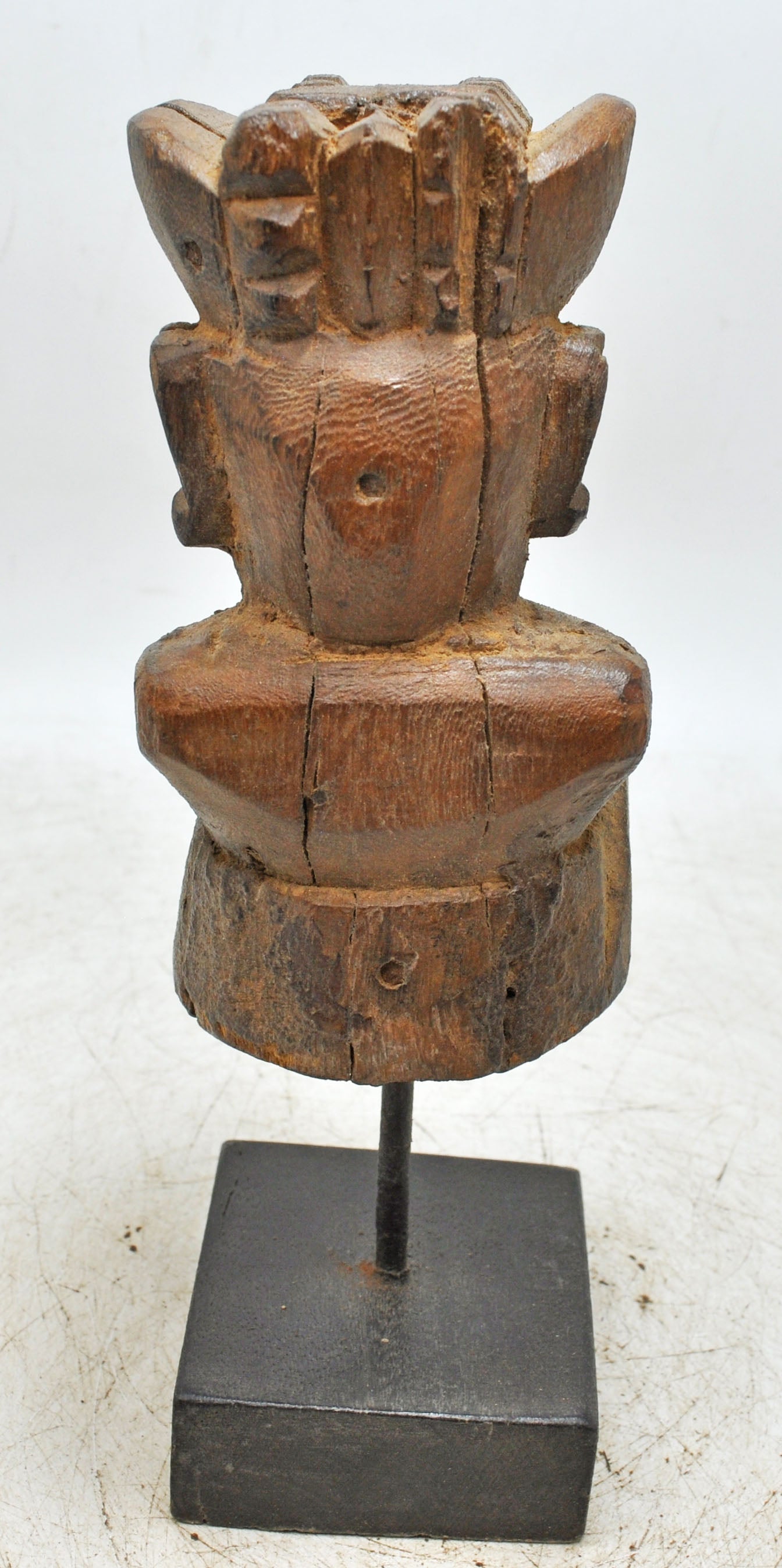 Antique Wooden Musician Man Figurine Original Old Fine Hand Carved