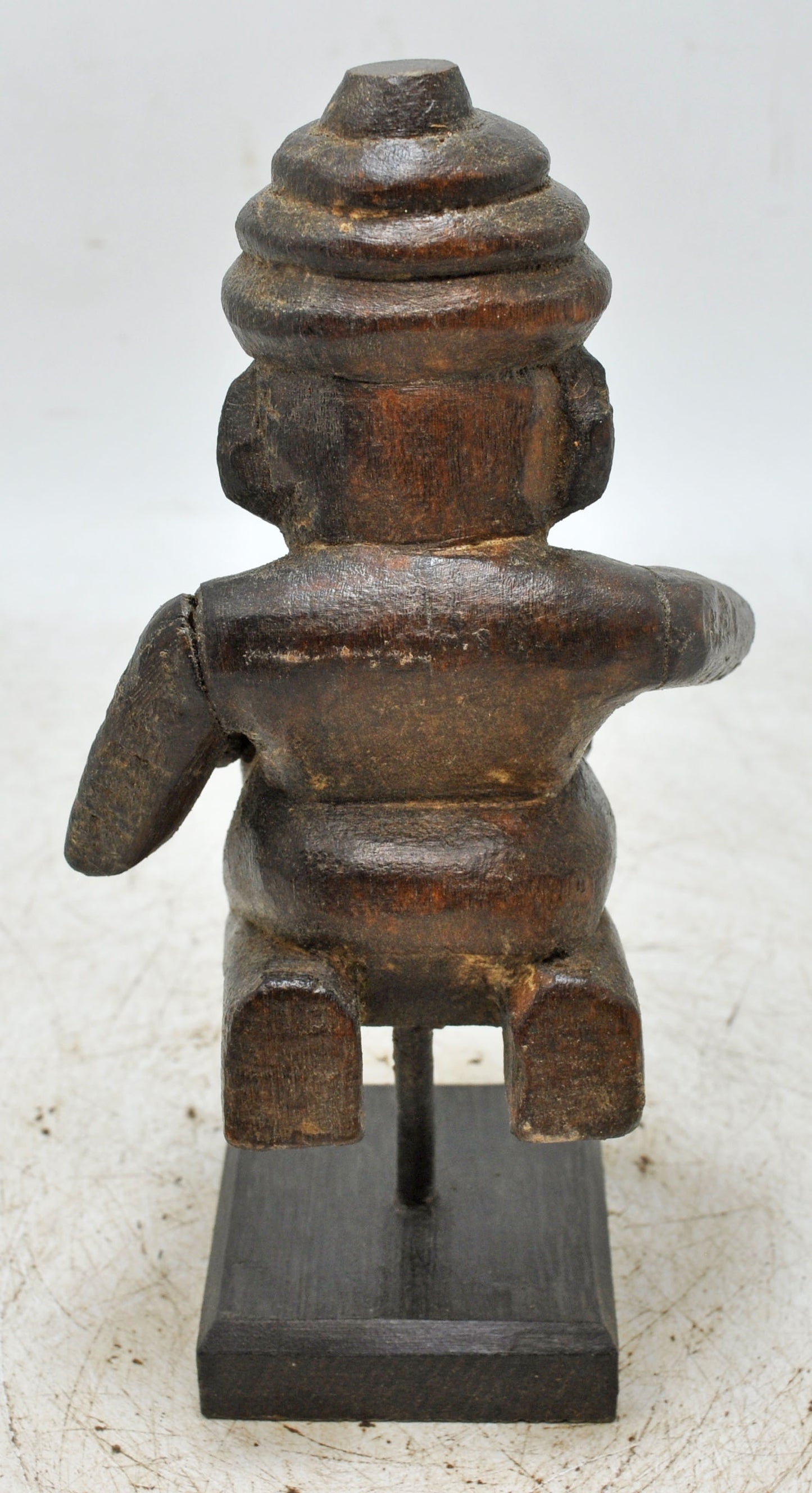 Antique Wooden Musician Man Figurine Original Old Fine Hand Carved