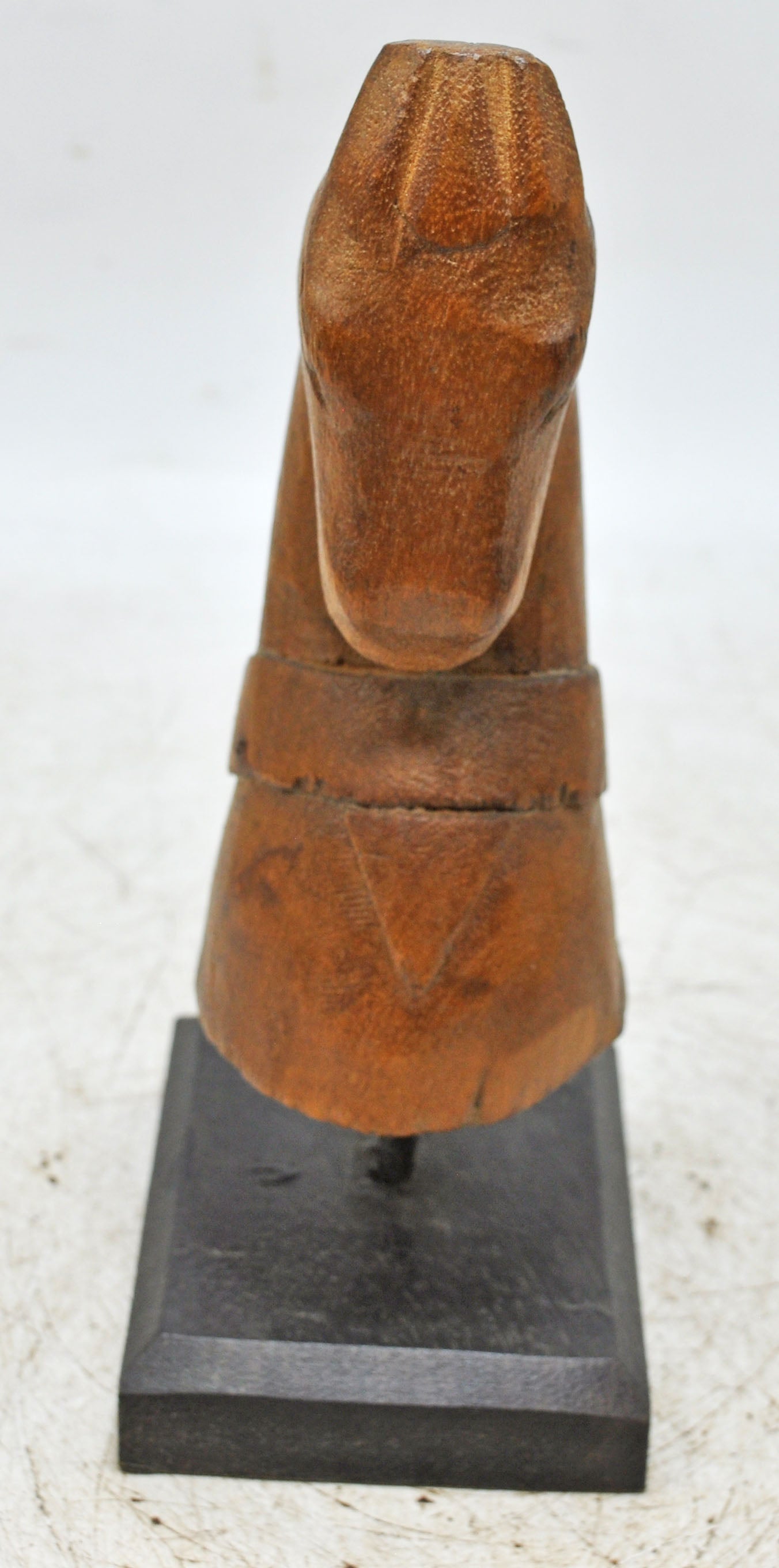 Vintage Wooden Horse Head Bust Figurine Original Old Hand Carved
