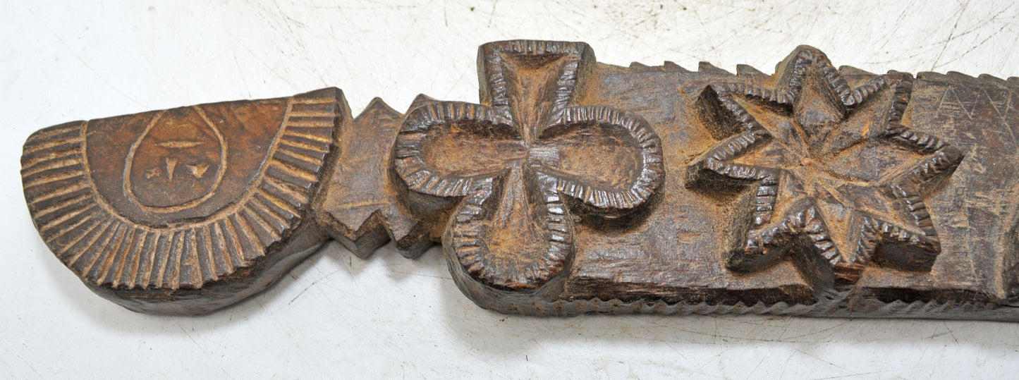 Antique Wooden Tribal Spice Bowl Tray Original Old Fine Hand Carved