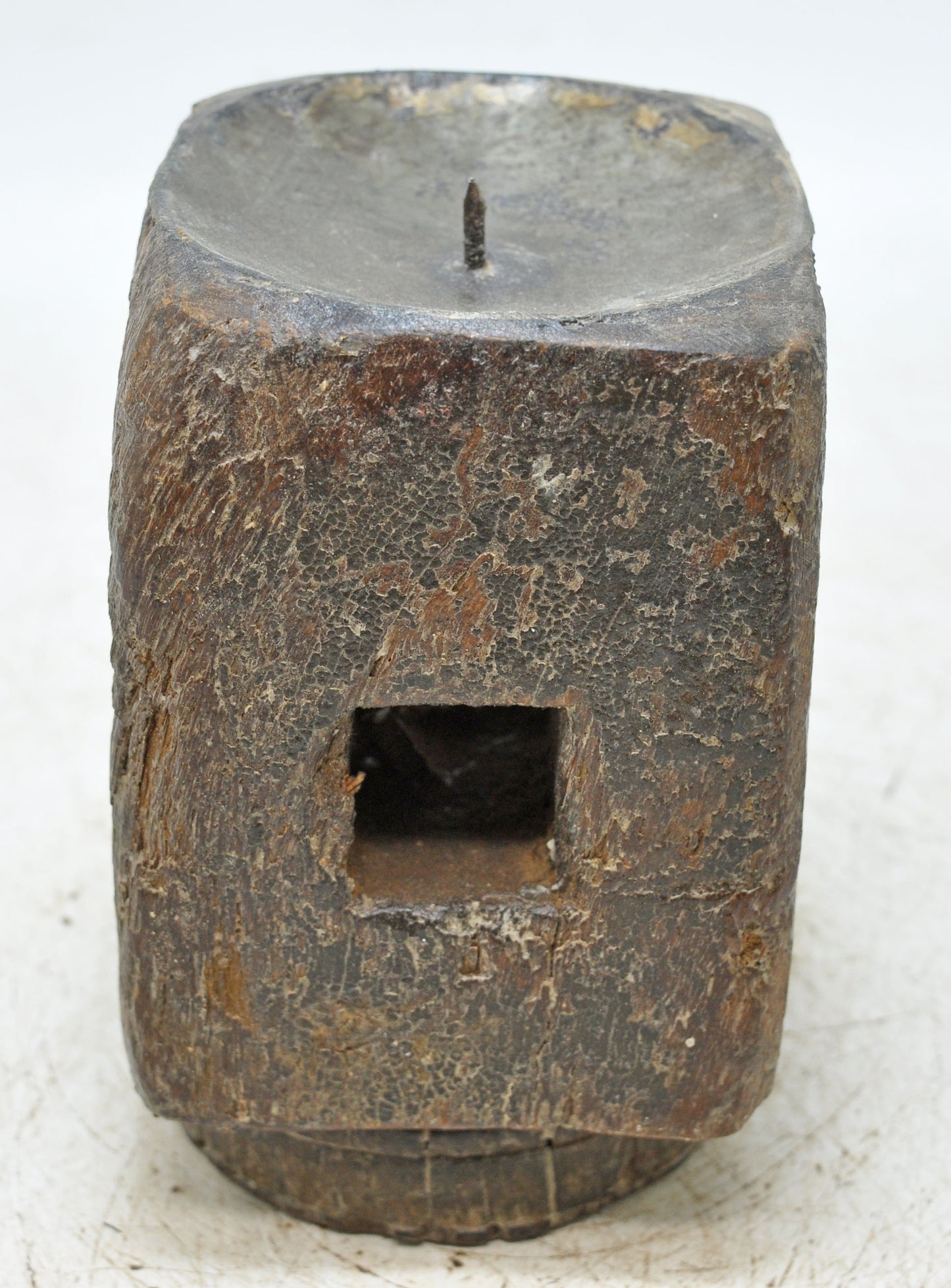 Antique Wooden Paga Candle Holder Stand Original Old Hand Carved