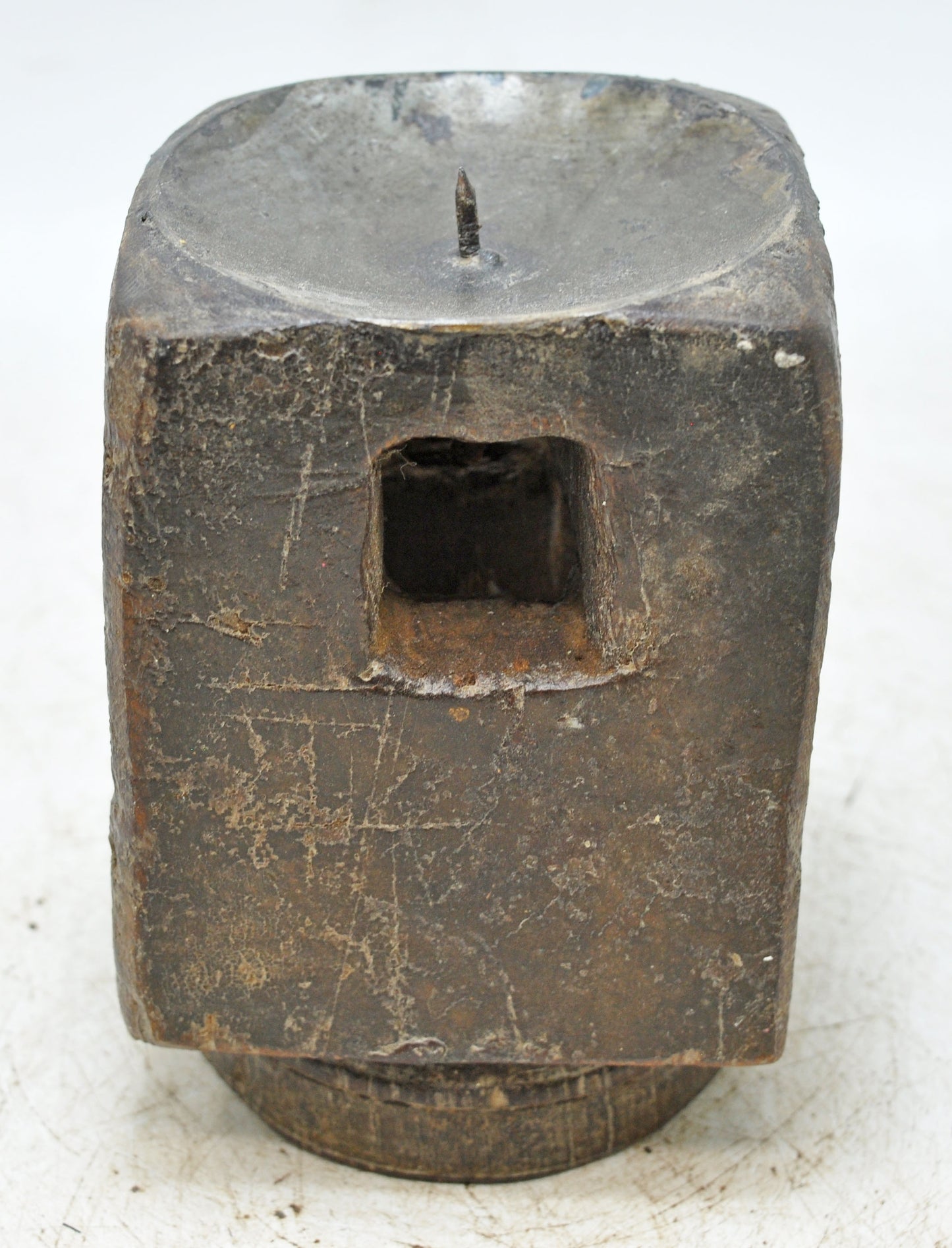 Antique Wooden Paga Candle Holder Stand Original Old Hand Carved