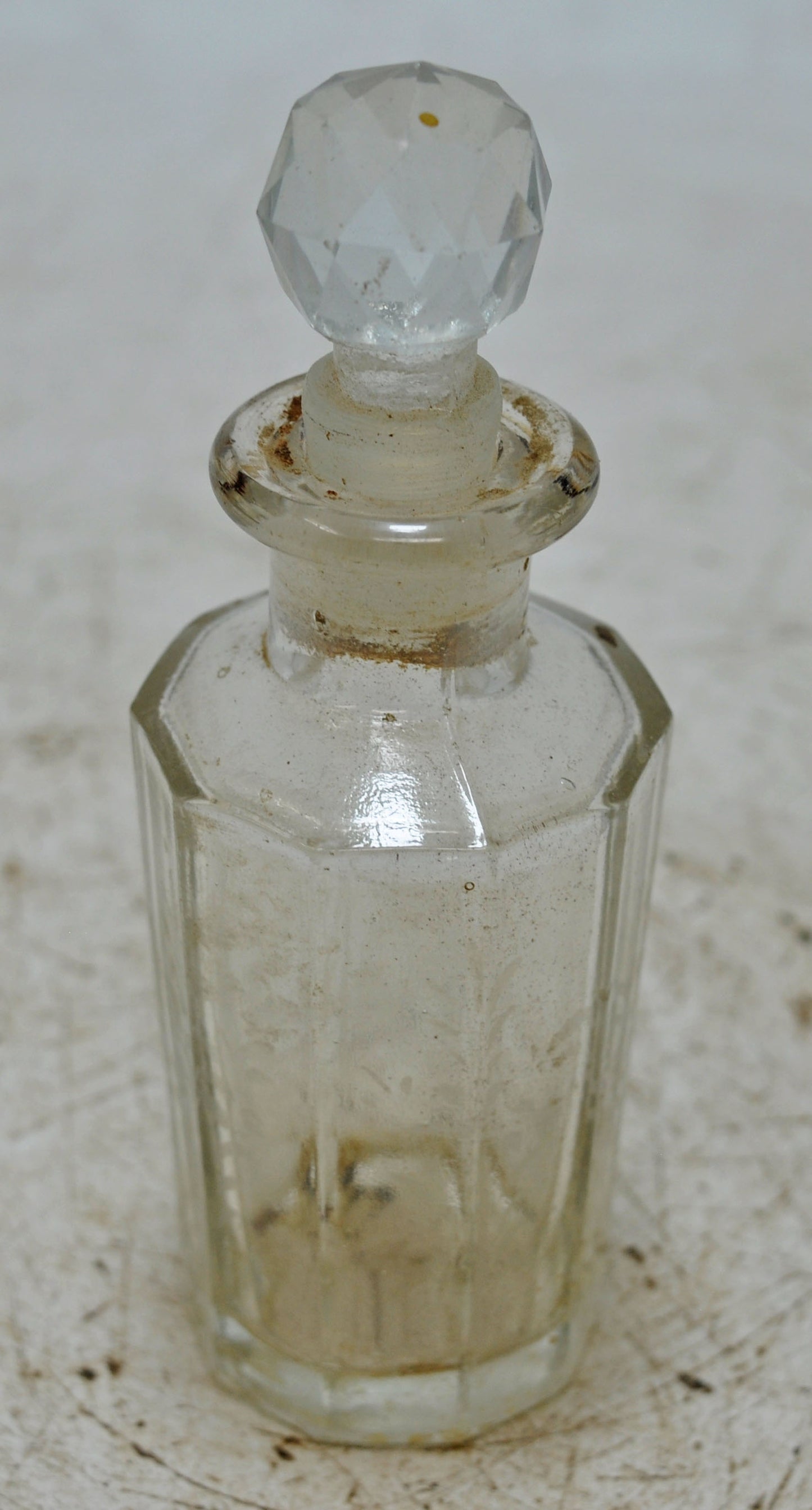 Antique Plain Glass Perfume Bottle Original Old Fine Hand Crafted