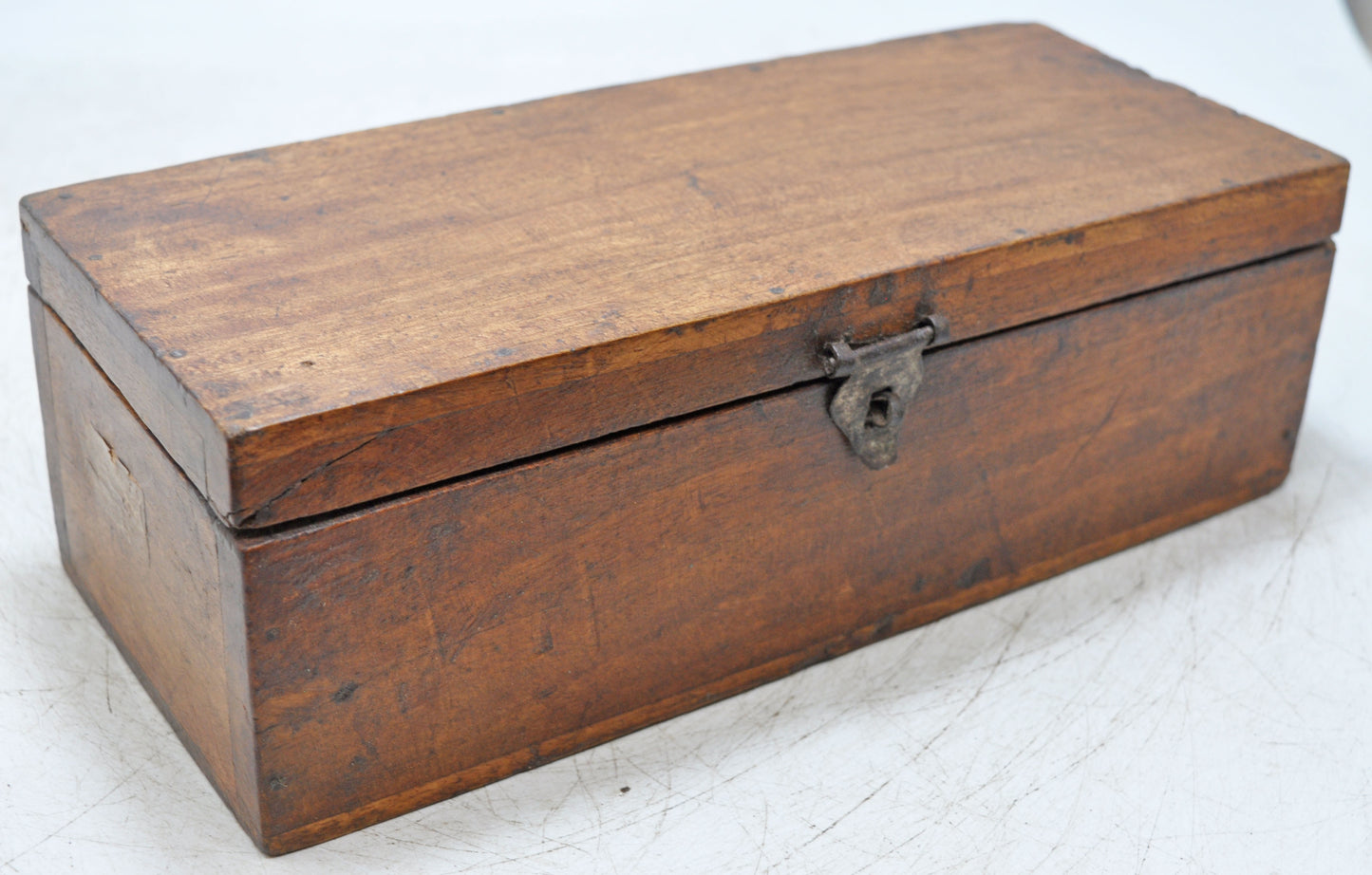 Vintage Wooden Square Storage Chest Box Original Old Hand Crafted