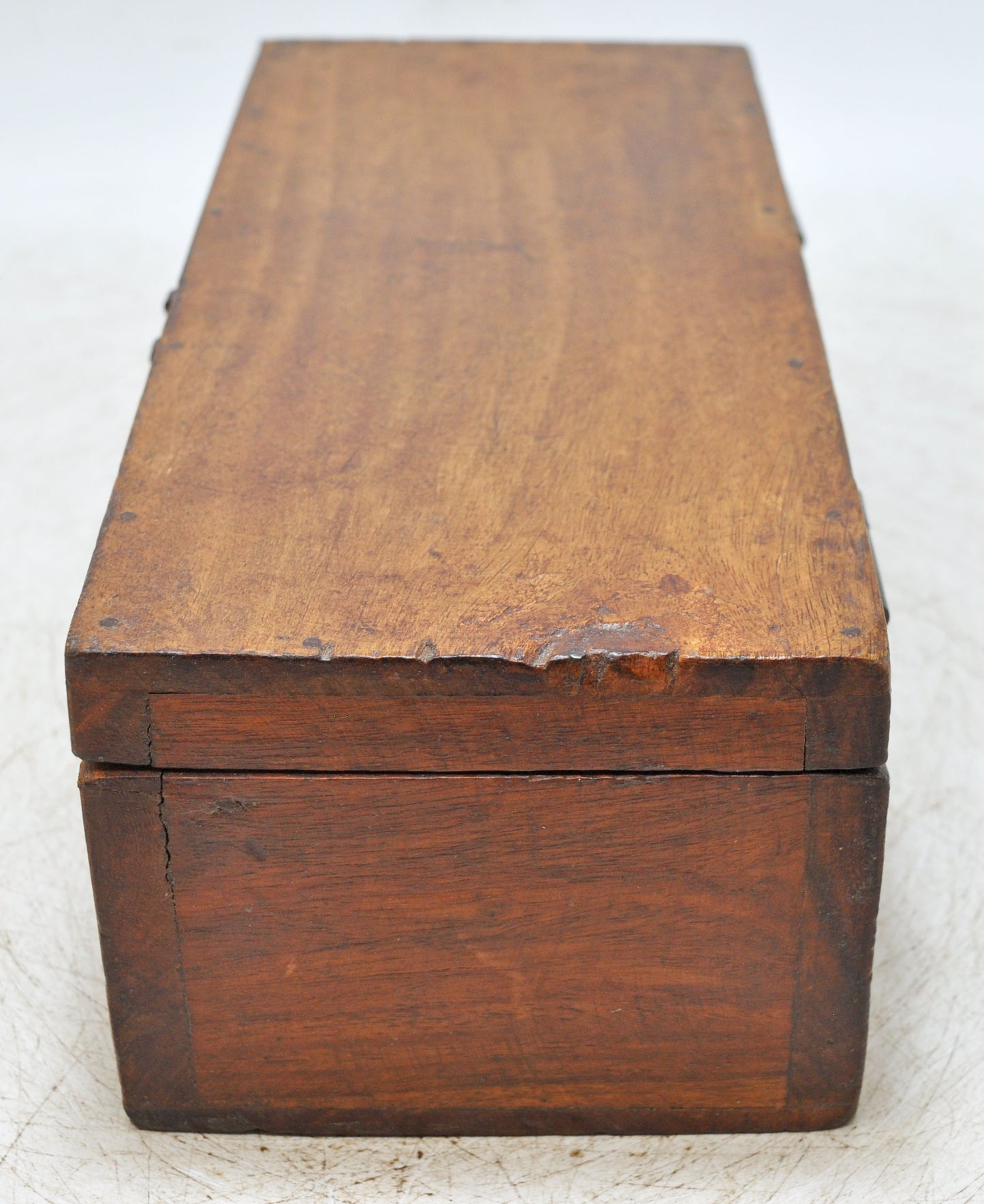 Vintage Wooden Square Storage Chest Box Original Old Hand Crafted