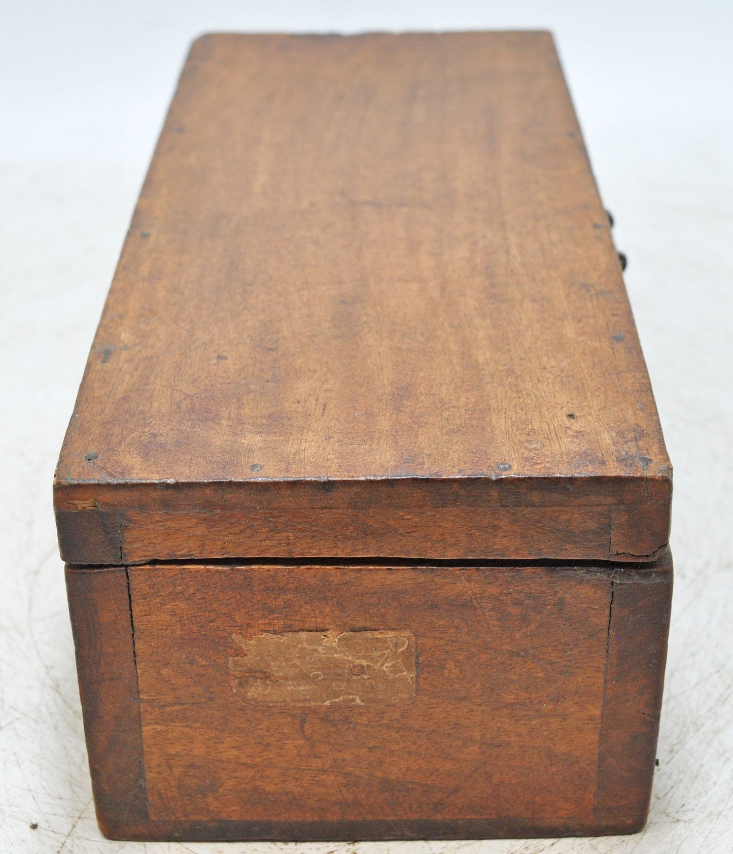 Vintage Wooden Square Storage Chest Box Original Old Hand Crafted