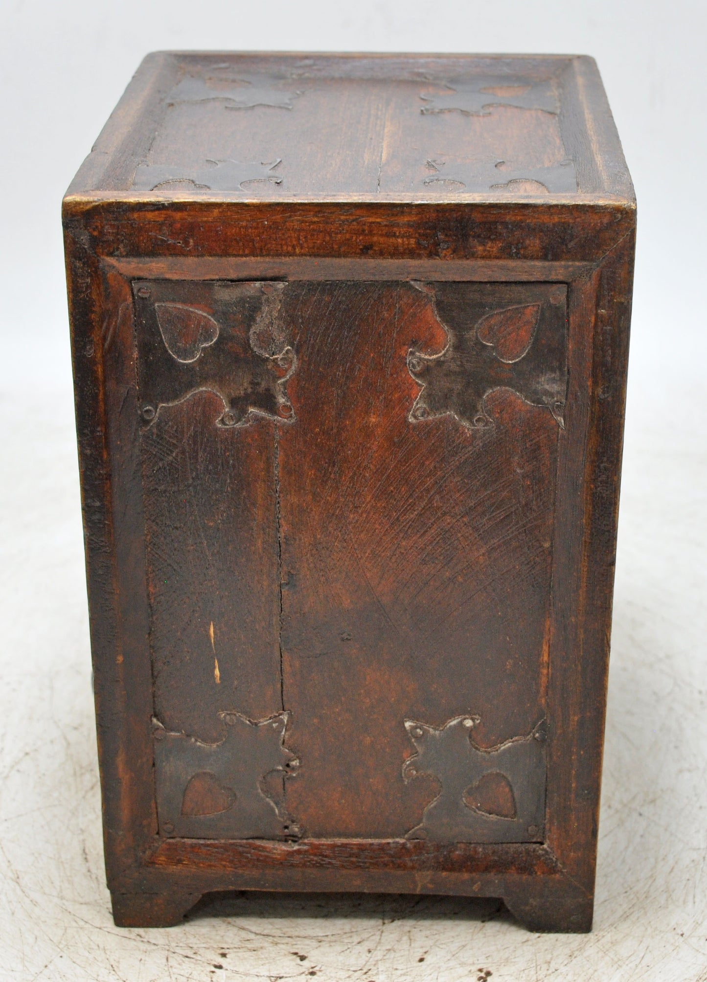 Vintage Wooden Small 3 Drawers Storage Box Original Old Hand Crafted