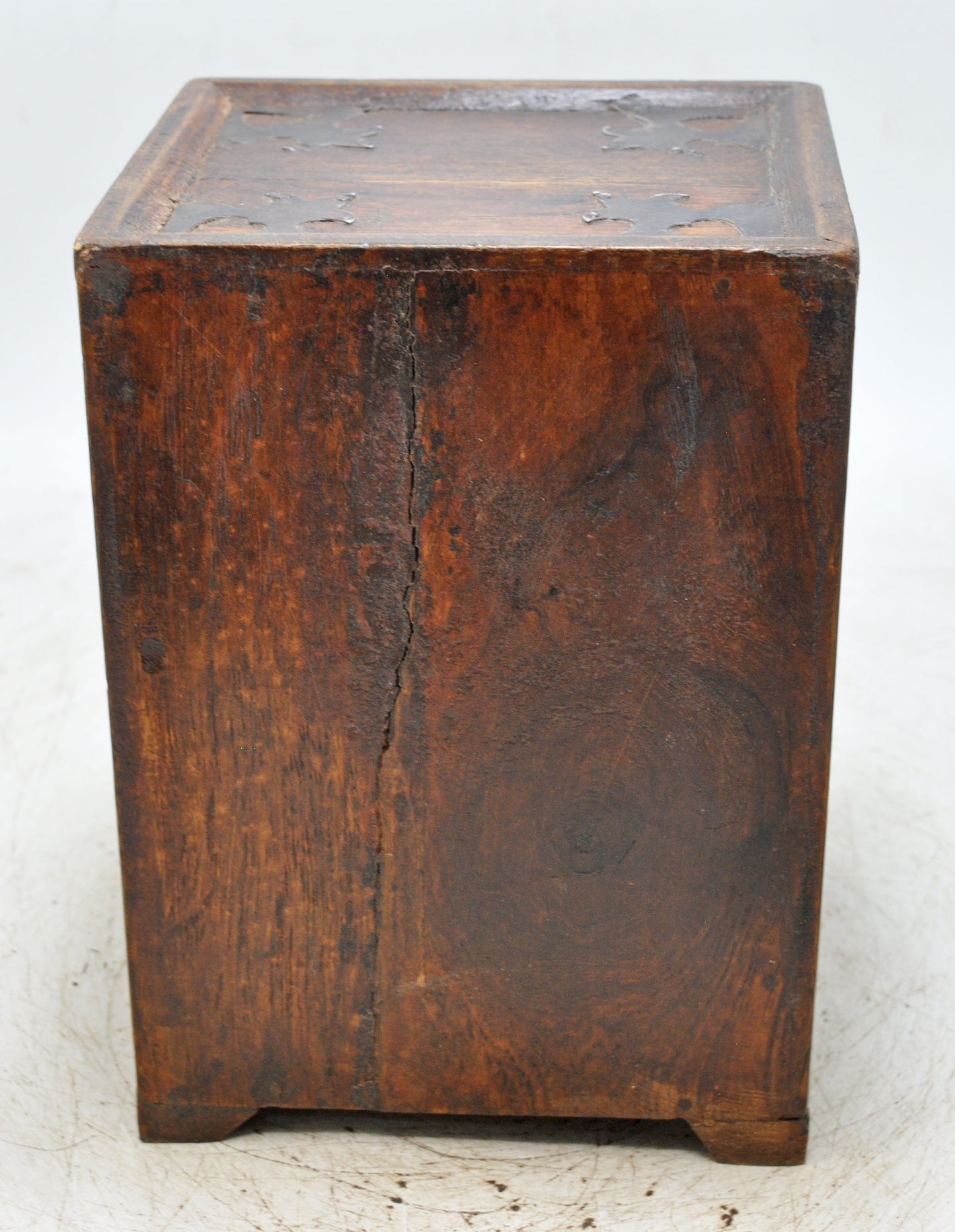 Vintage Wooden Small 3 Drawers Storage Box Original Old Hand Crafted