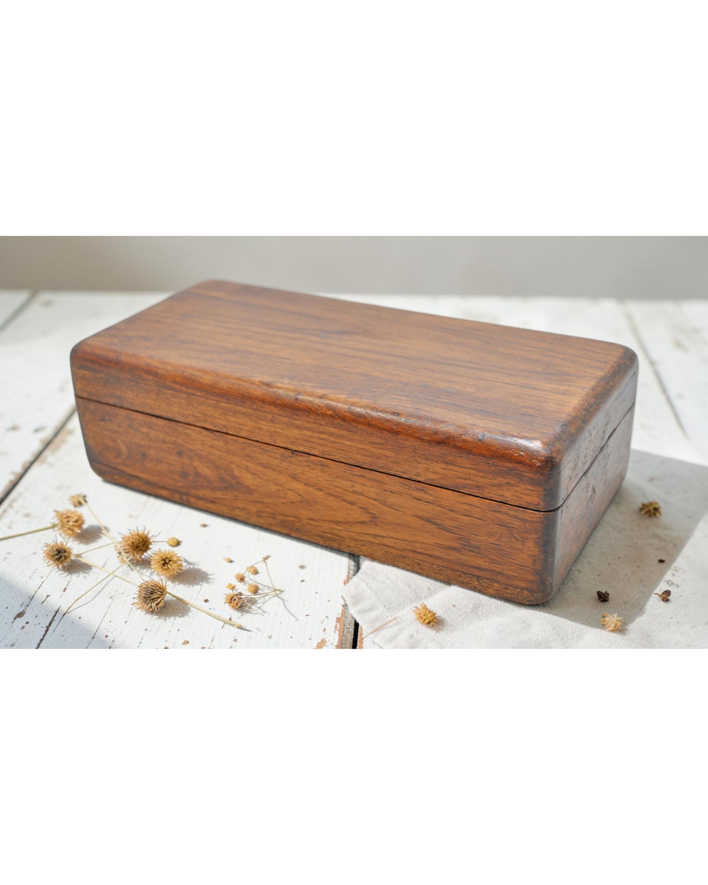 Vintage Wooden Small Storage Box Original Old Hand Crafted