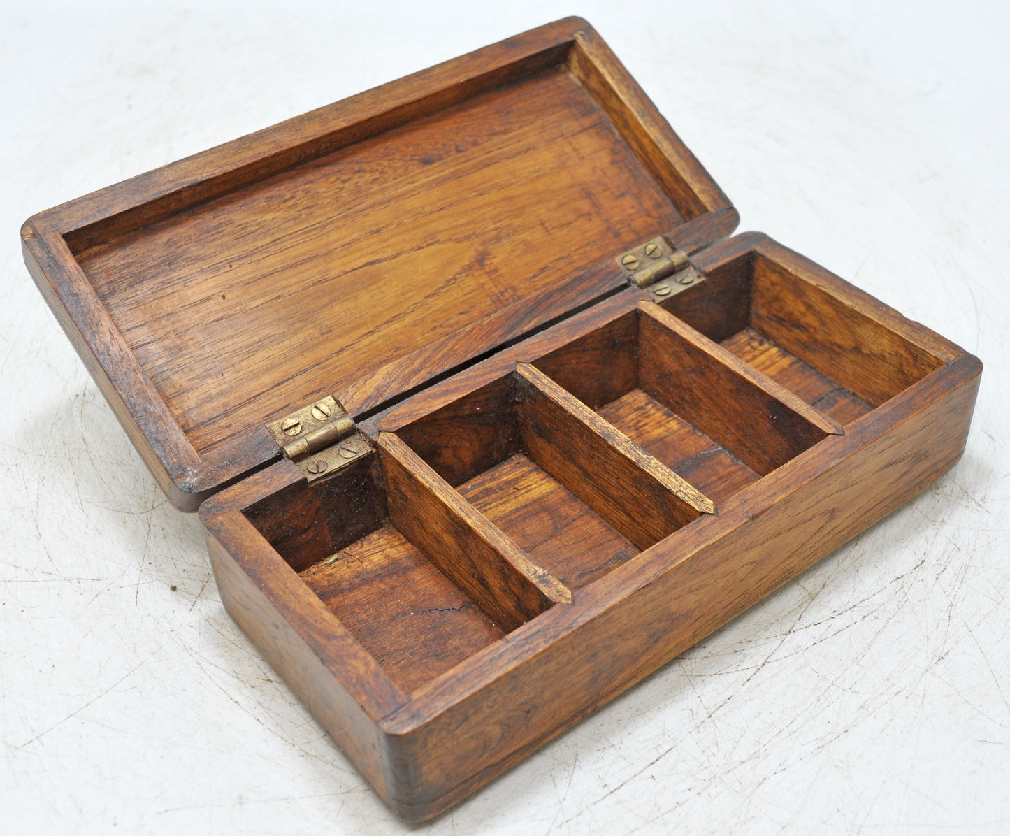 Vintage Wooden Small Storage Box Original Old Hand Crafted