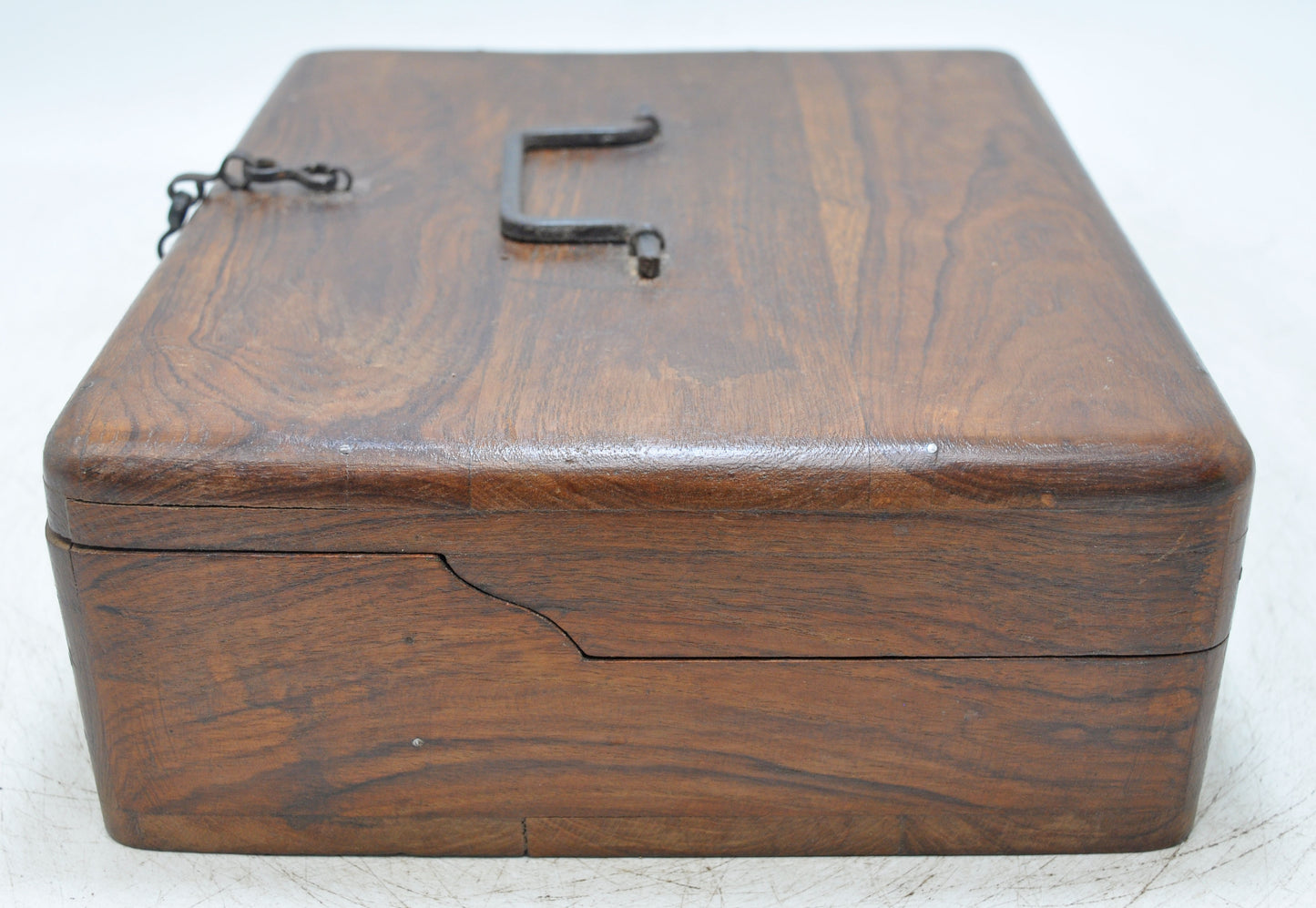 Vintage Wooden Folding Storage Box Original Old Hand Crafted