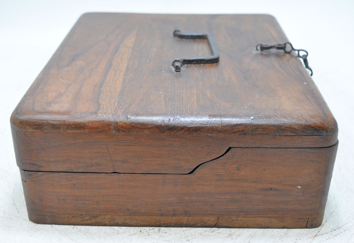 Vintage Wooden Folding Storage Box Original Old Hand Crafted