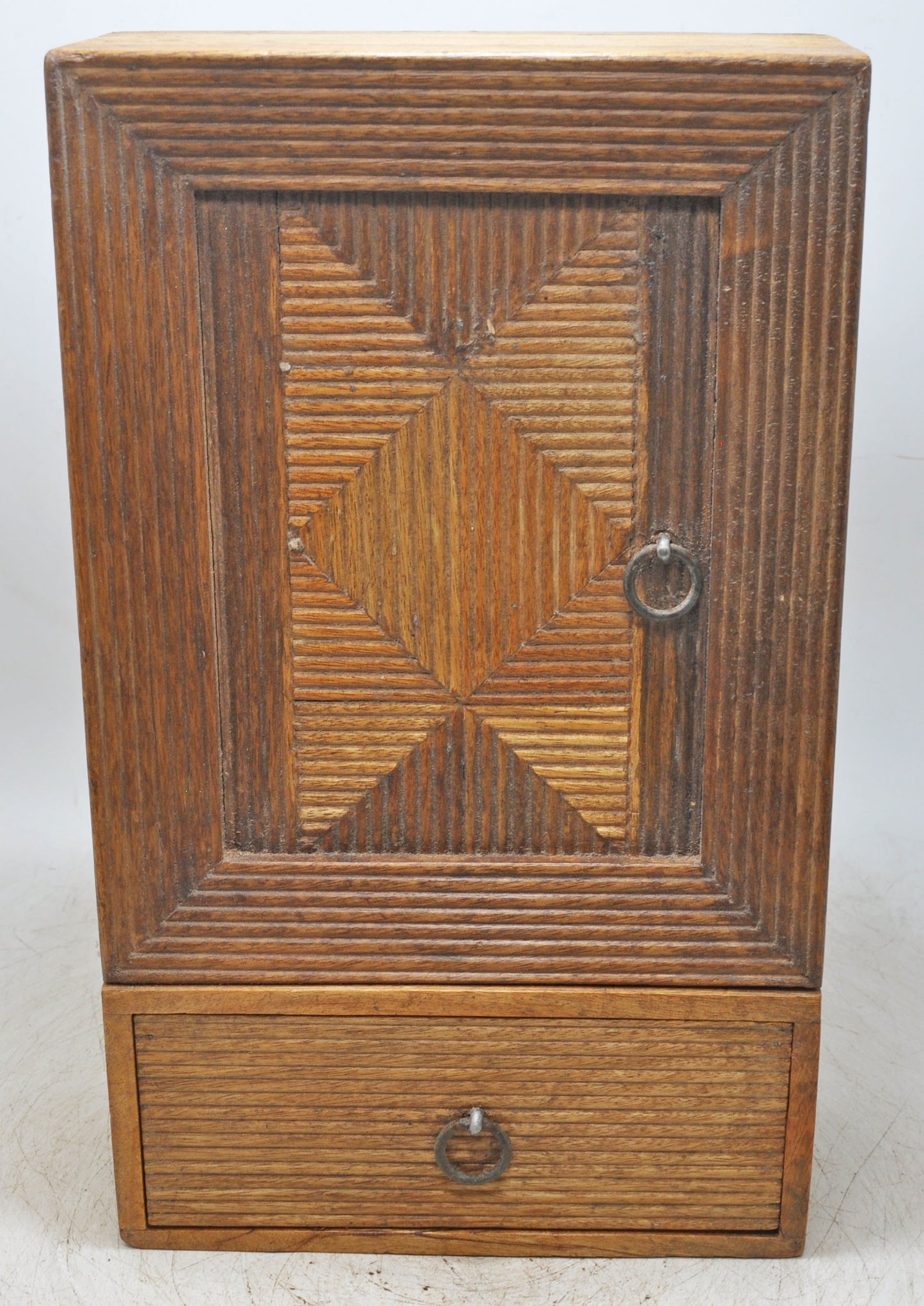 Vintage Wooden Wall Hanging Storage Cabinet Box Original Old Hand Crafted