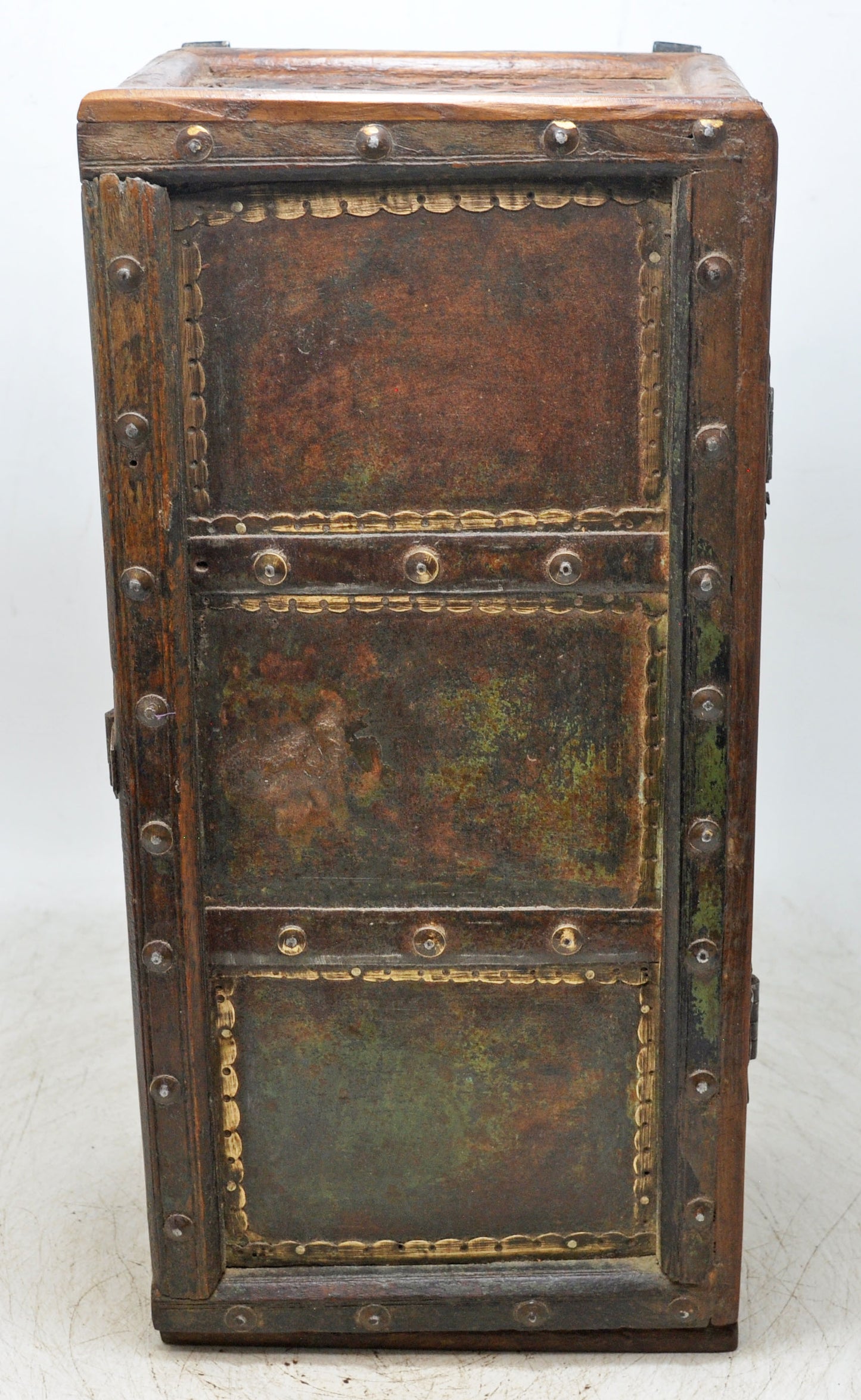 Vintage Wooden Wall Hanging Storage Cabinet Box Original Old Hand Crafted
