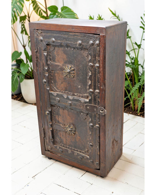 Vintage Wooden Wall Hanging Storage Cabinet Box Original Old Hand Crafted