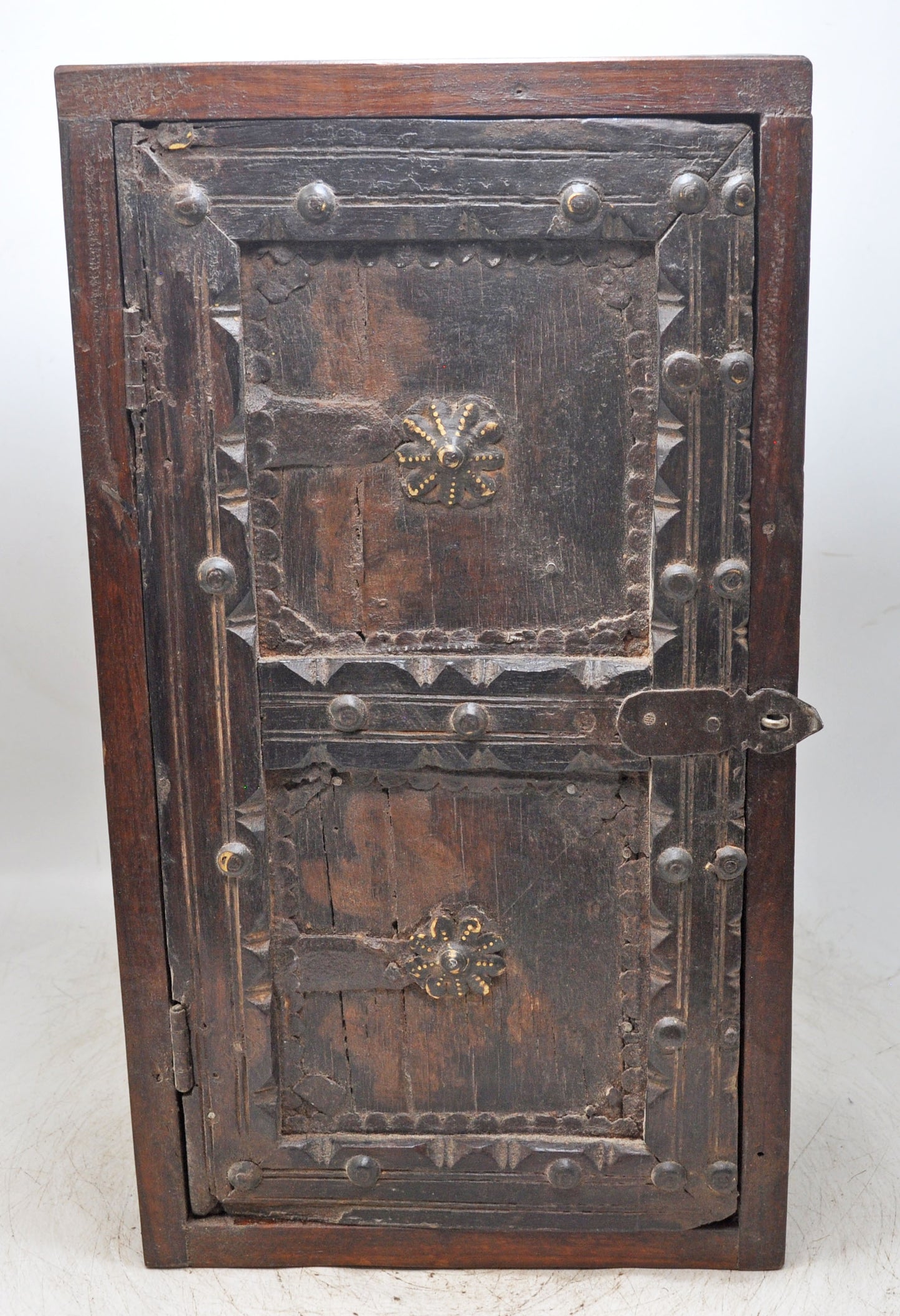 Vintage Wooden Wall Hanging Storage Cabinet Box Original Old Hand Crafted