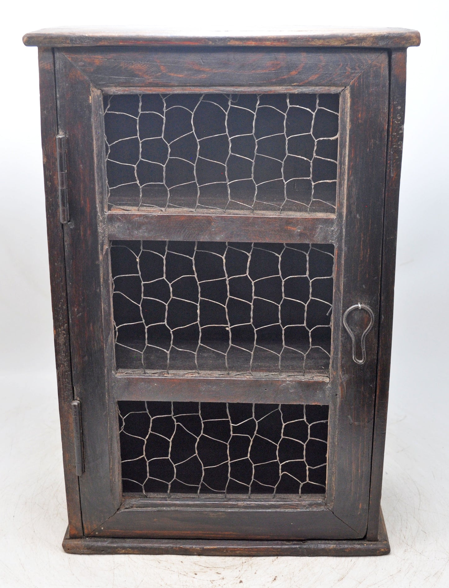 Vintage Wooden Wall Hanging Storage Cabinet Box Original Old Hand Crafted