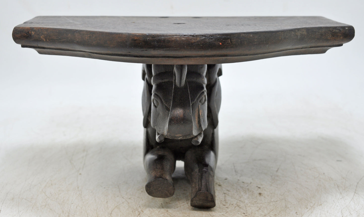 Vintage Wooden Elephant Design Wall Hanging Shelf Original Old Hand Carved