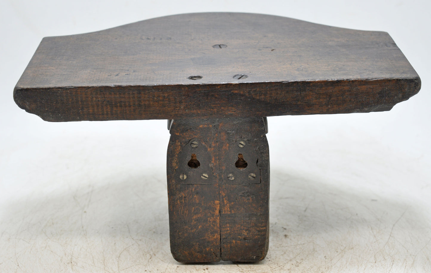 Vintage Wooden Elephant Design Wall Hanging Shelf Original Old Hand Carved
