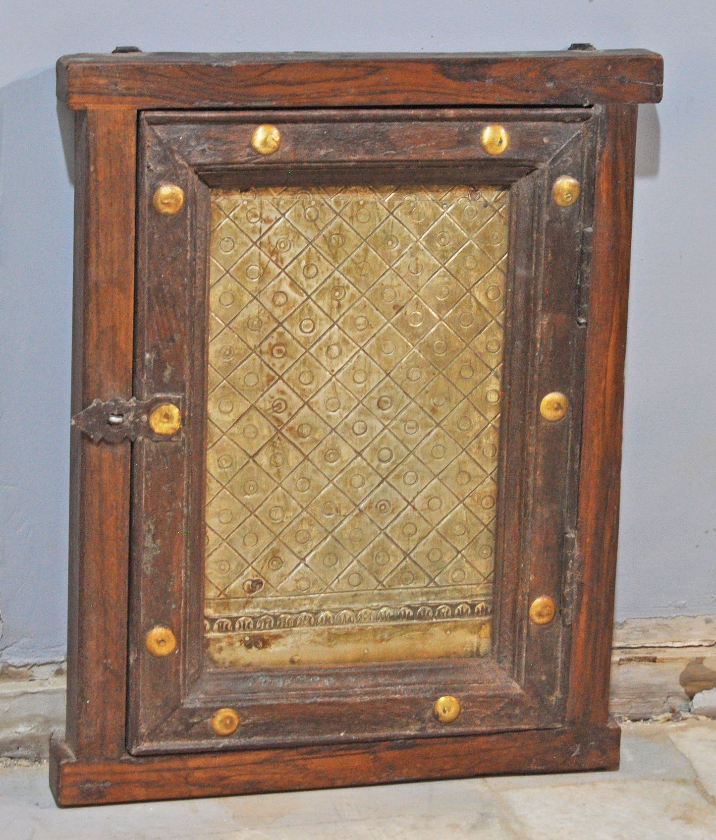 Antique Wooden Wall Décor Window Panel Frame Original Old Hand Crafted