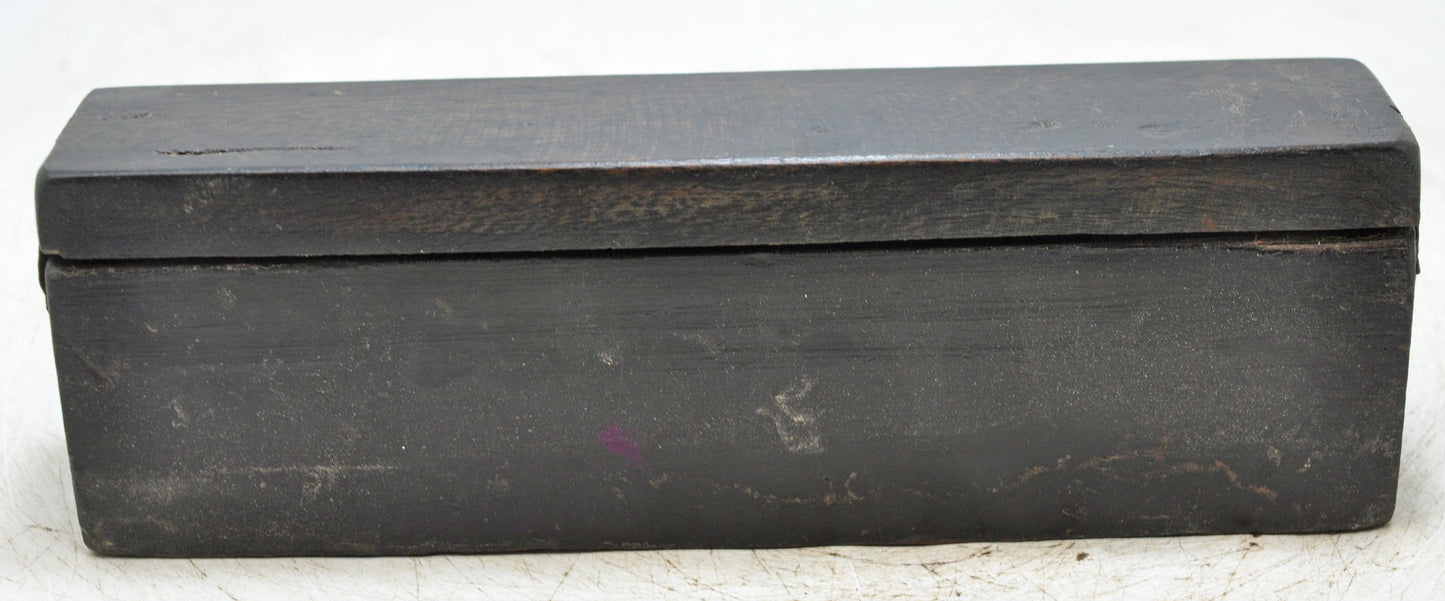 Antique Wooden Pen and Ink Pots Stand Original Old Hand Crafted