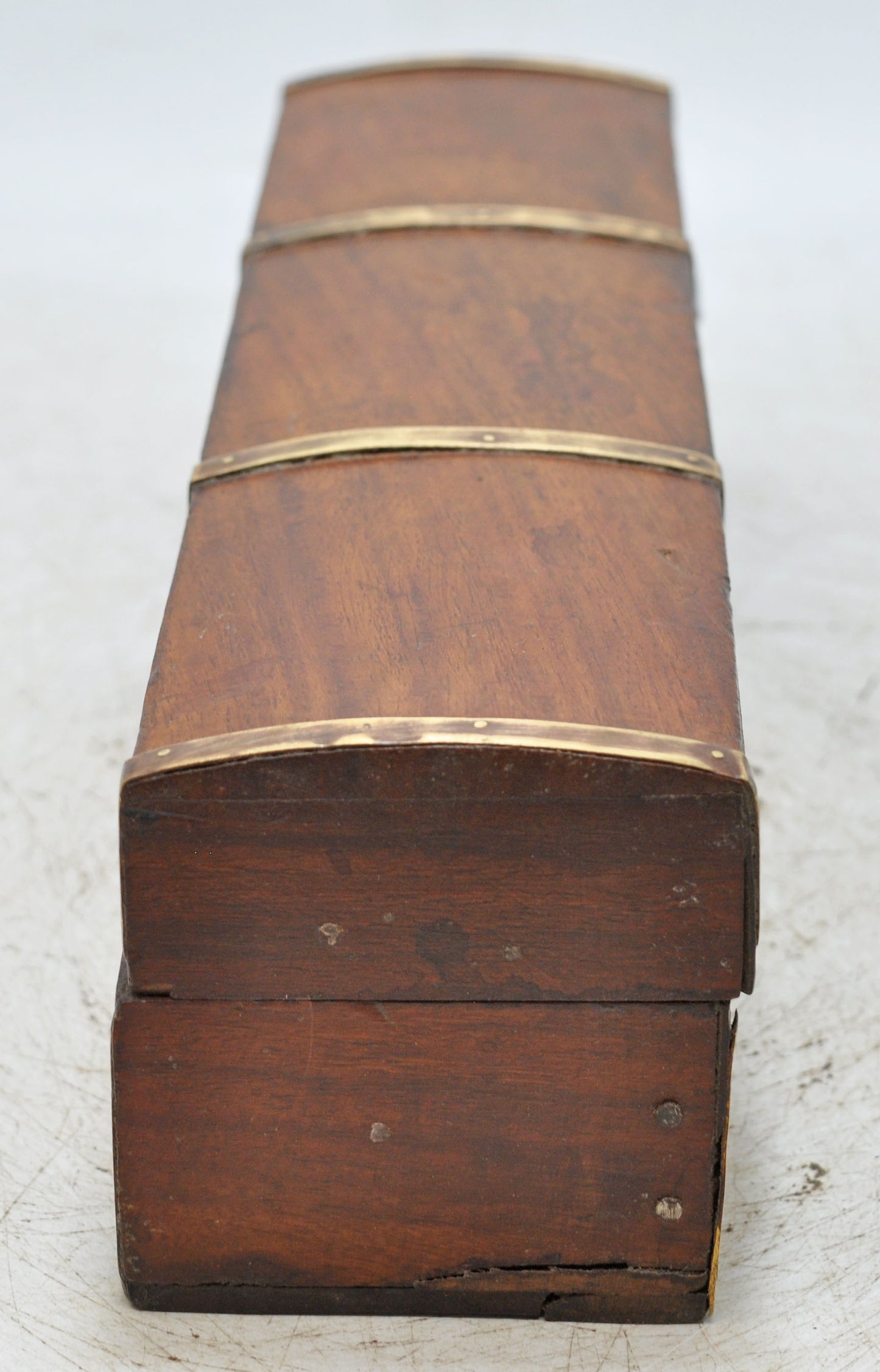 Vintage Wooden Long Pencil Stationary Box Original Old Hand Crafted