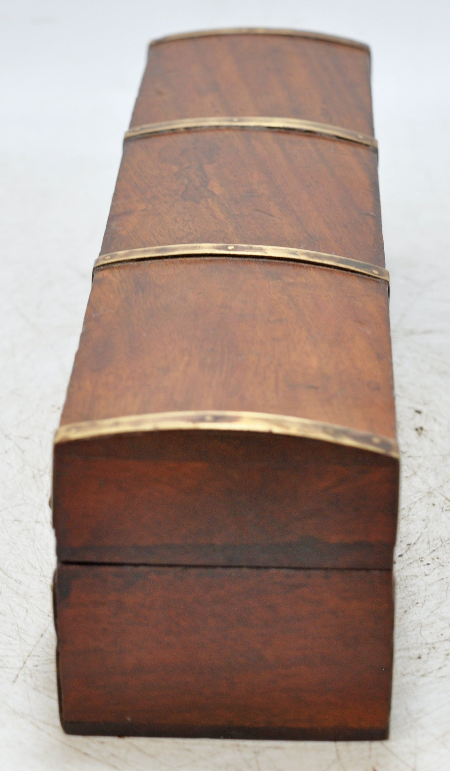 Vintage Wooden Long Pencil Stationary Box Original Old Hand Crafted