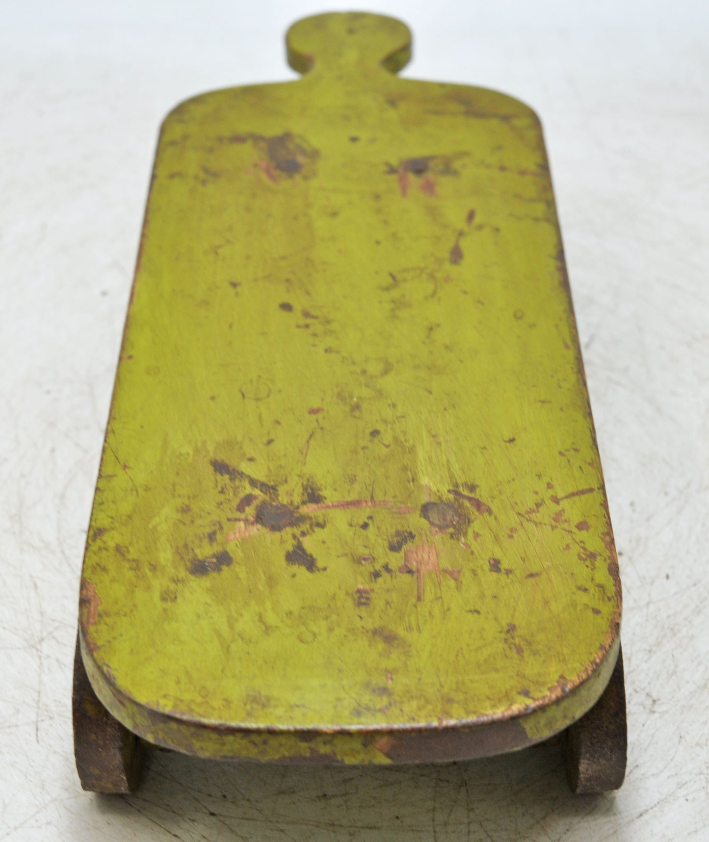 Vintage Wooden Service Tray on Wheels Original Old Hand Crafted