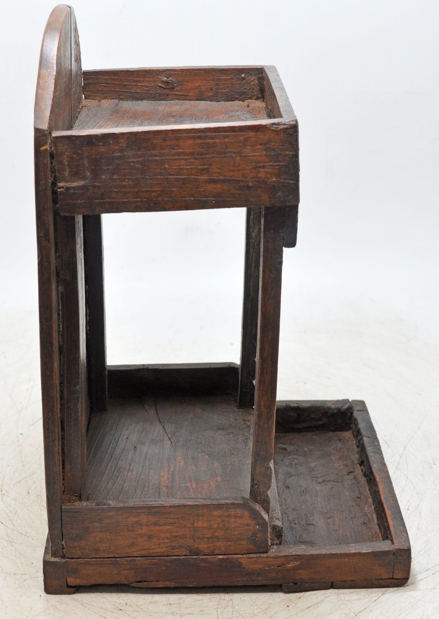 Antique Wooden Puja Worship Temple Pedestal Original Old Hand Crafted