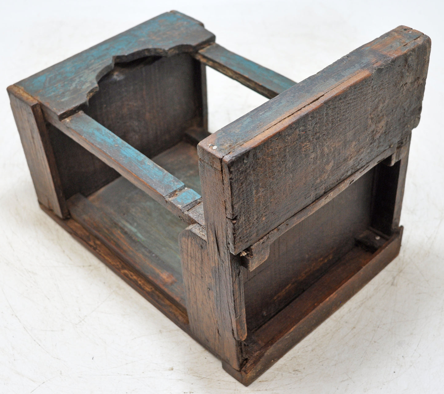 Antique Wooden Puja Worship Temple Pedestal Original Old Hand Crafted