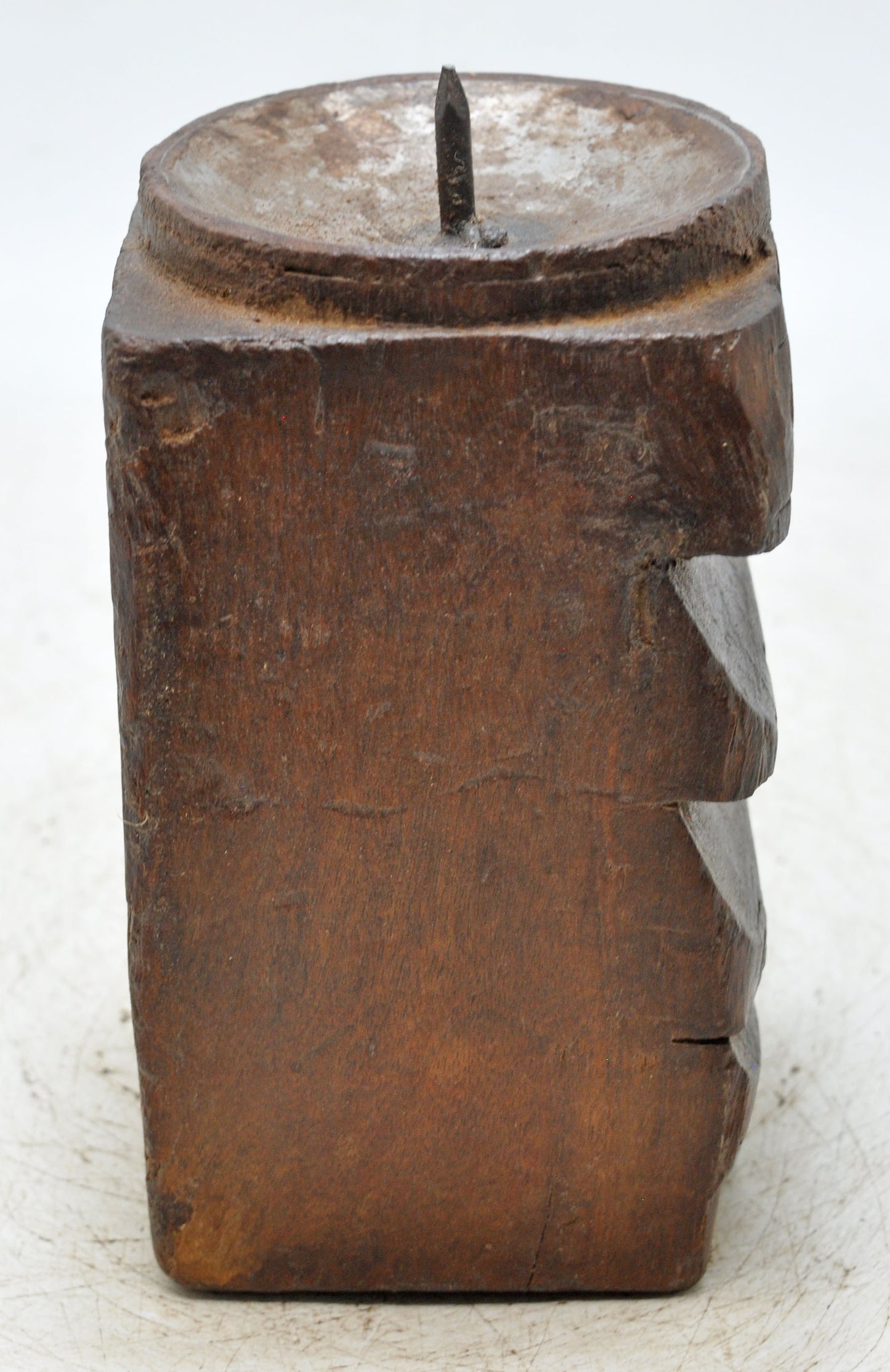 Antique Wooden Paga Candle Holder Stand Original Old Hand Carved