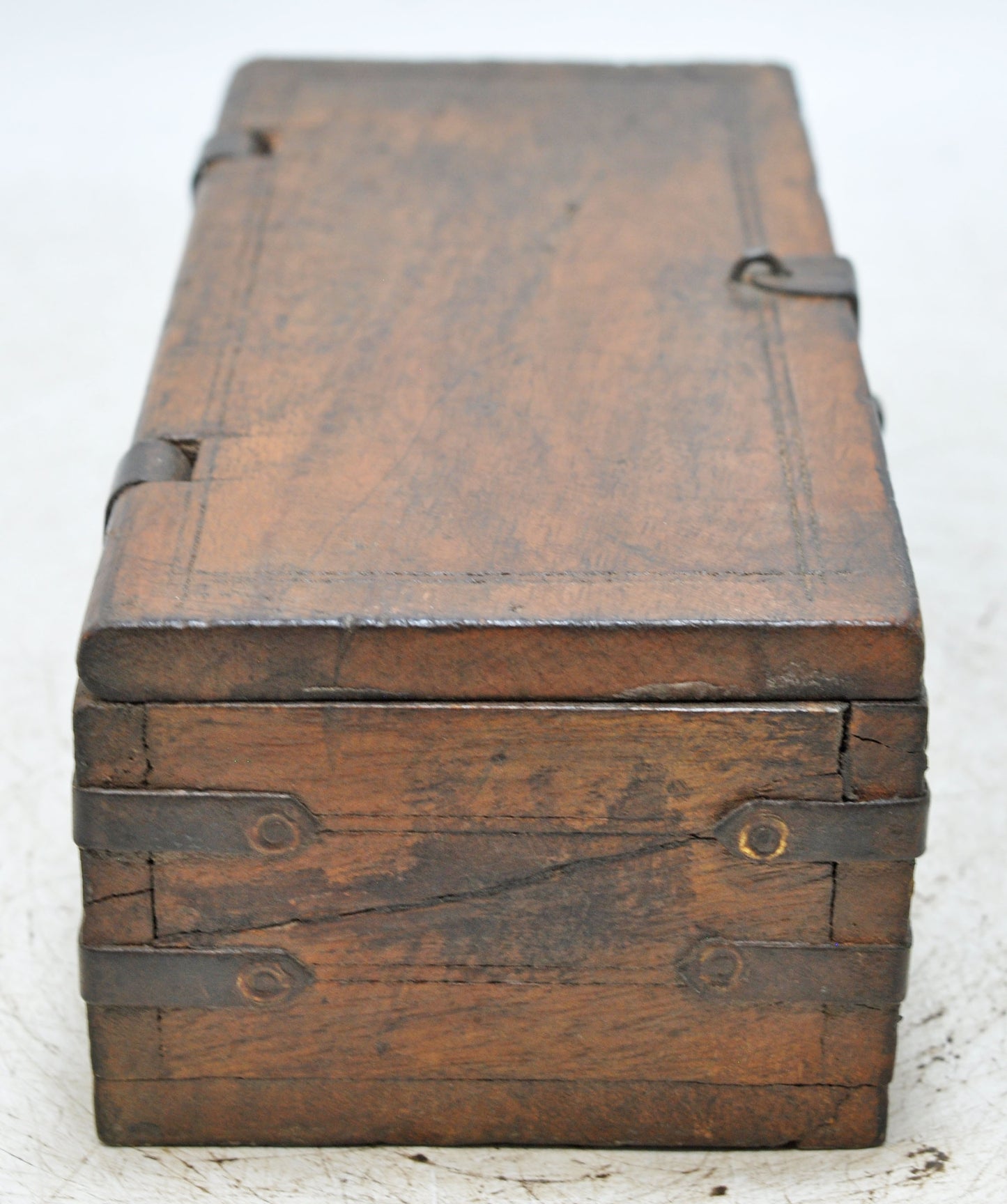Vintage Wooden Pencil Stationary Box Original Old Hand Crafted
