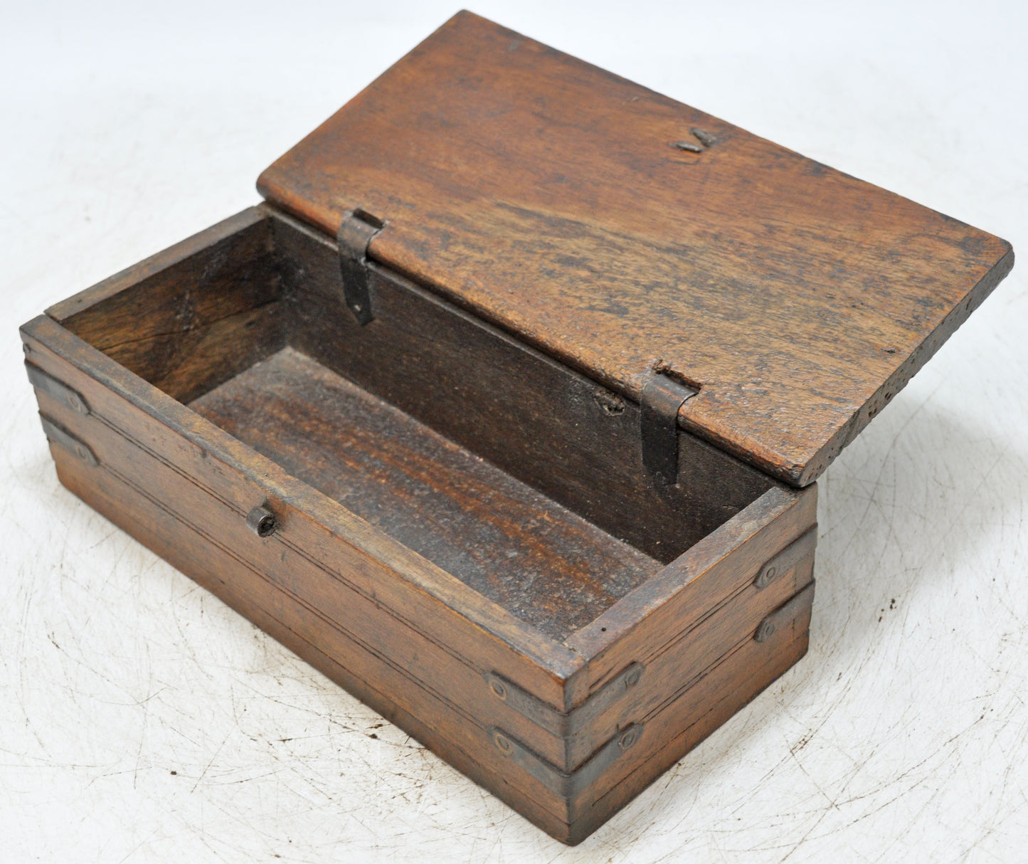 Vintage Wooden Pencil Stationary Box Original Old Hand Crafted