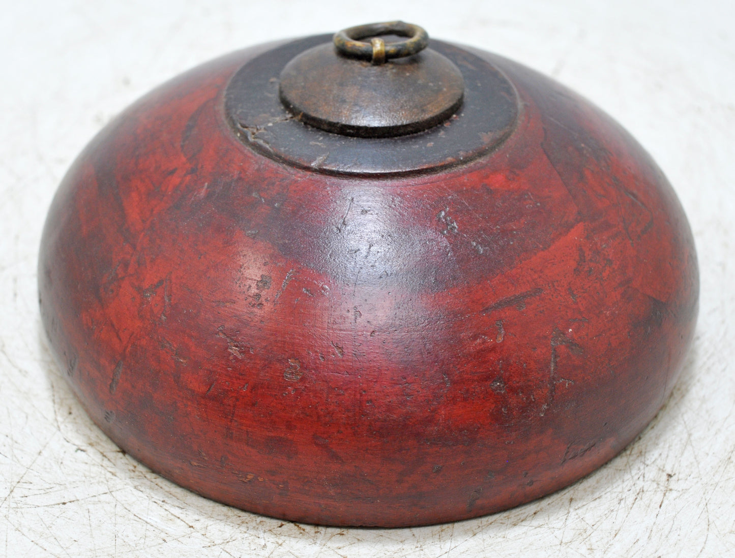 Vintage Wooden Opium Tobacco Box Original Old Hand Carved Lacquer Painted